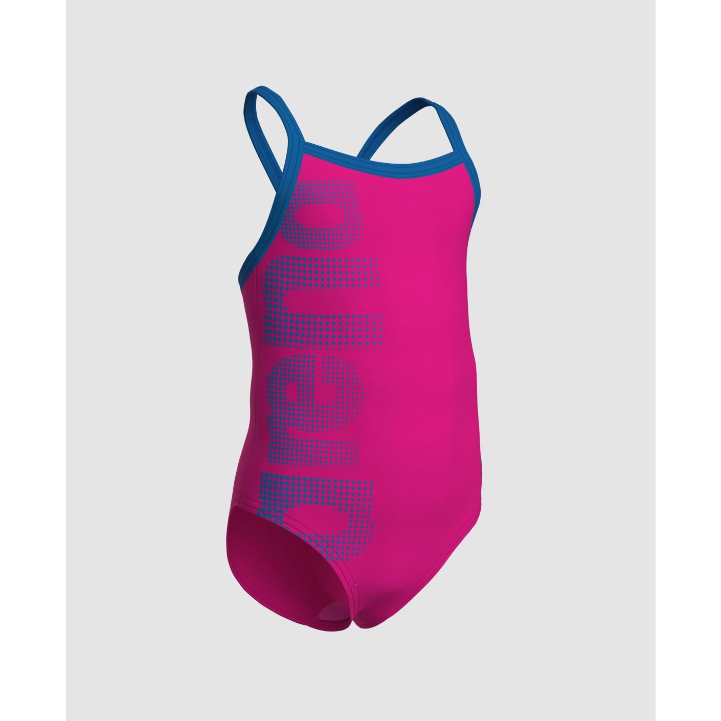 Arena Costume Logo Kids Fuxia/Blau da Bambina