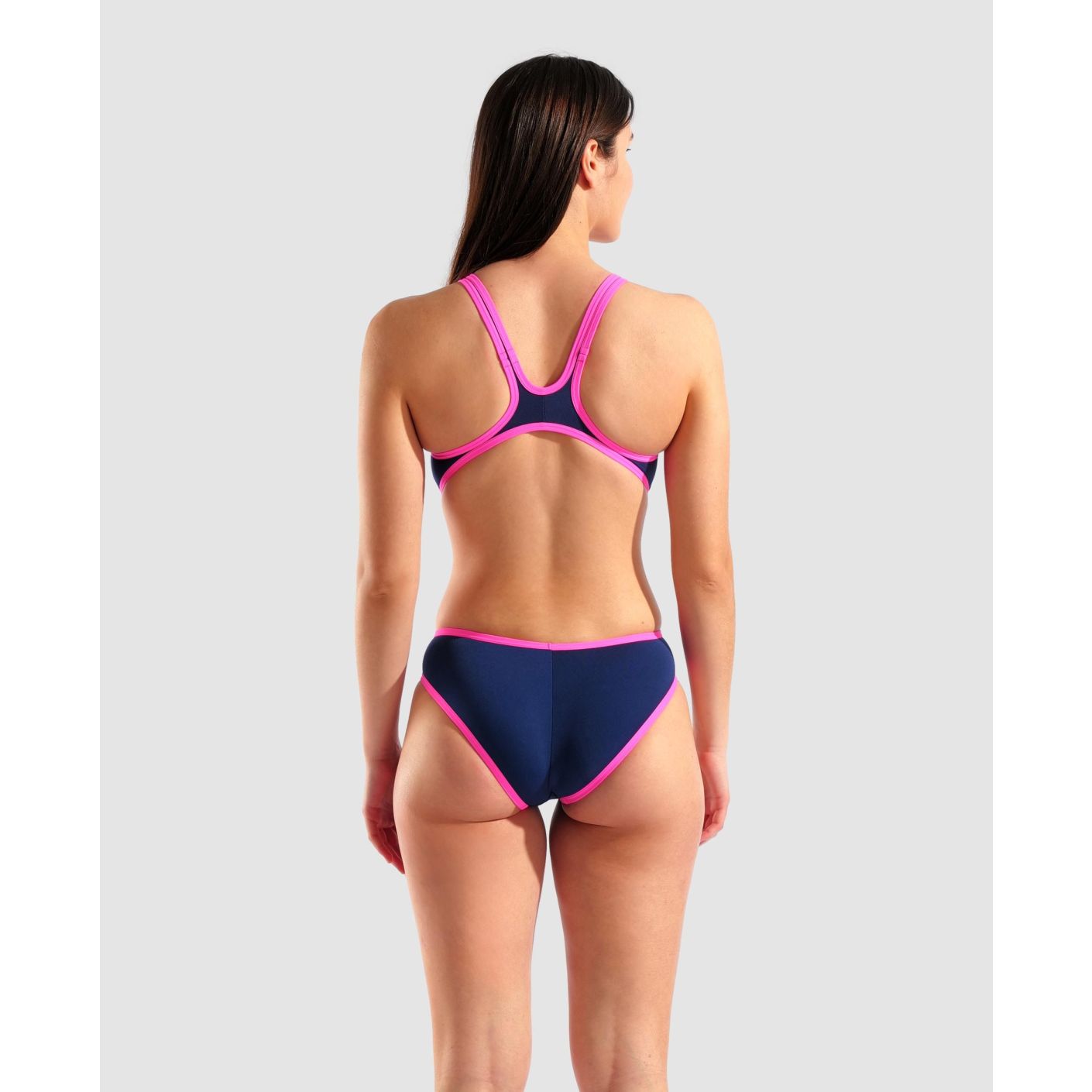 Arena Costume Biglogo Navy/Fluo Pink Women's
