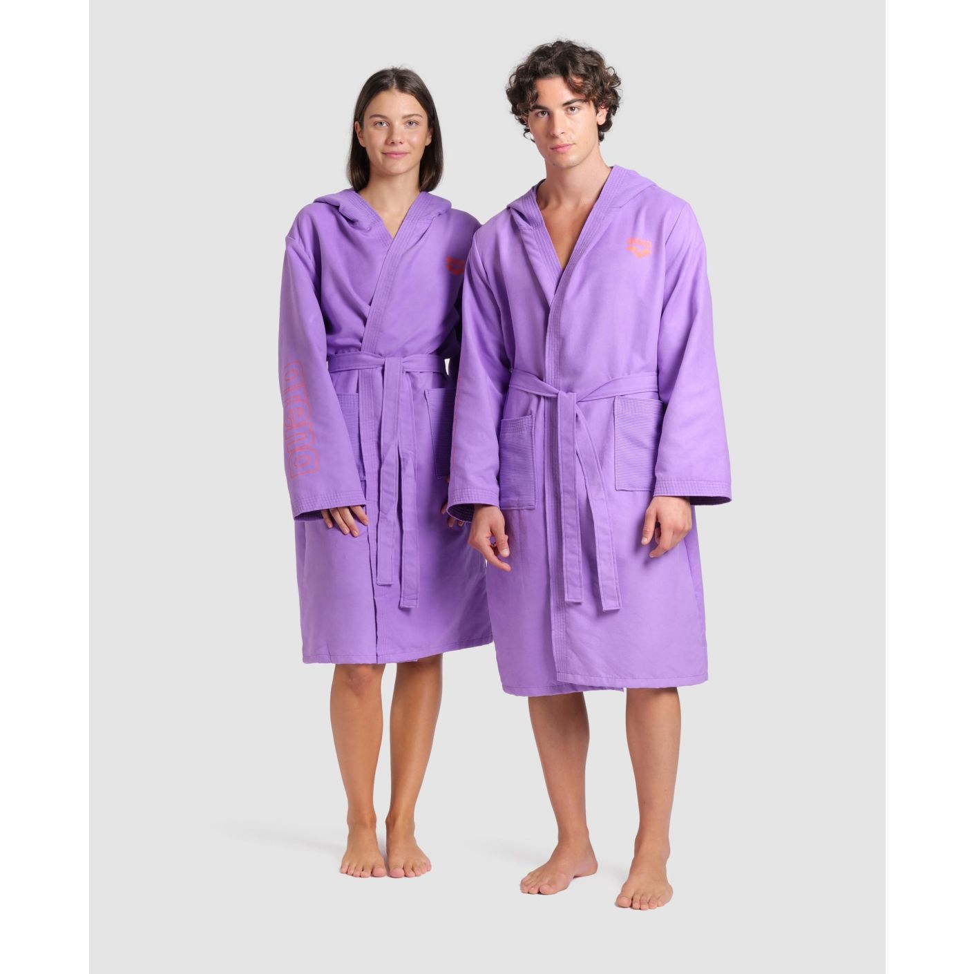 Arena Accappatoio Zeal Unisex Violet/Calipso Coral