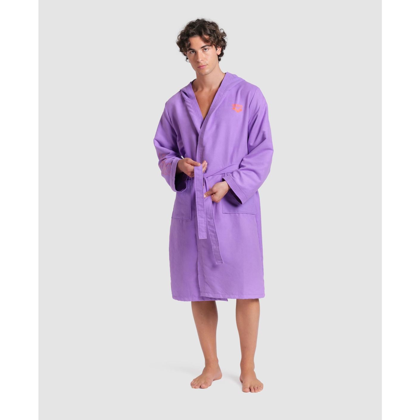 Arena Accappatoio Zeal Unisex Violet/Calipso Coral