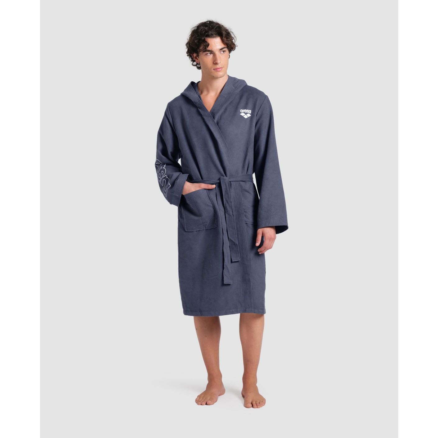 Arena Bademantel Zeal Unisex Navy/White