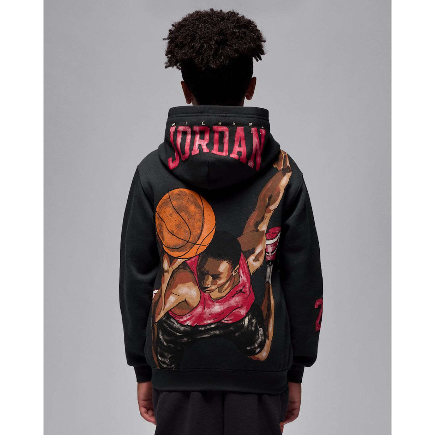 Nike Felpa Jordan Sketch Po Junior Black 