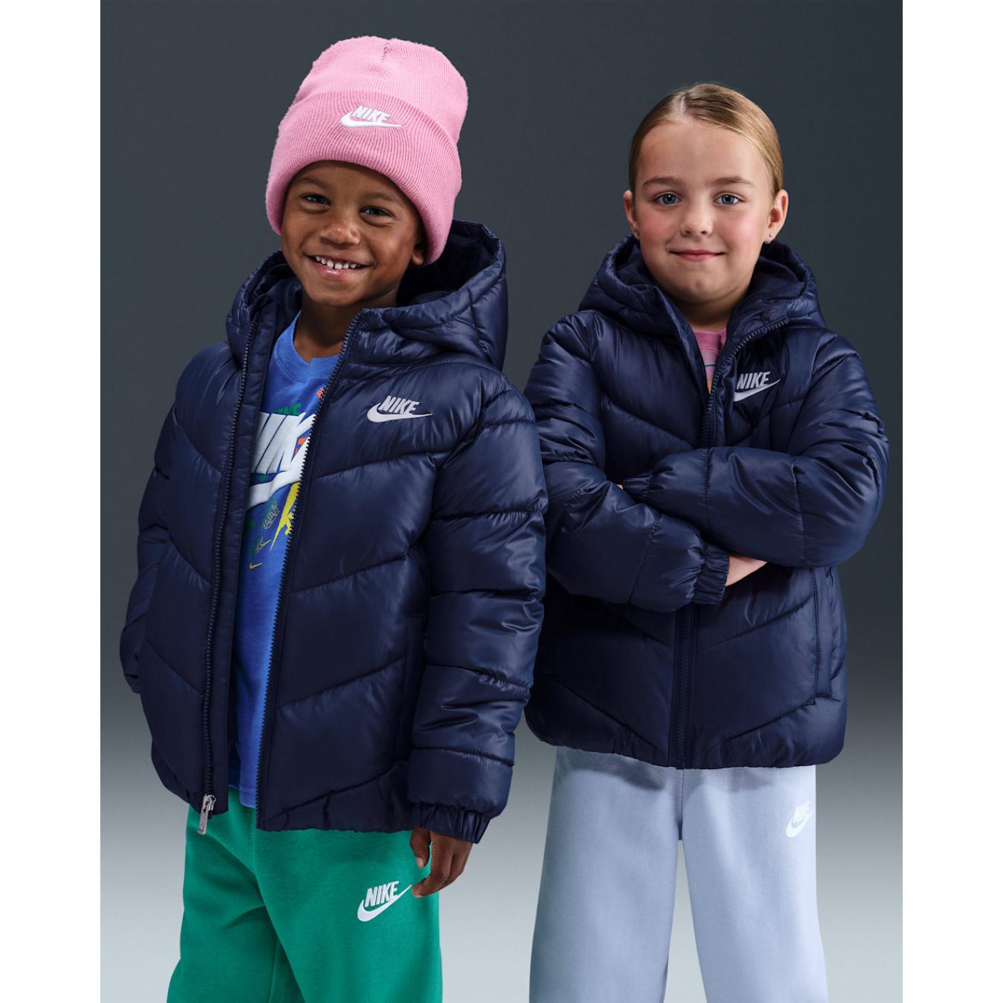 Nike Giacca Puffer All Day Play Junior Midnight Navy