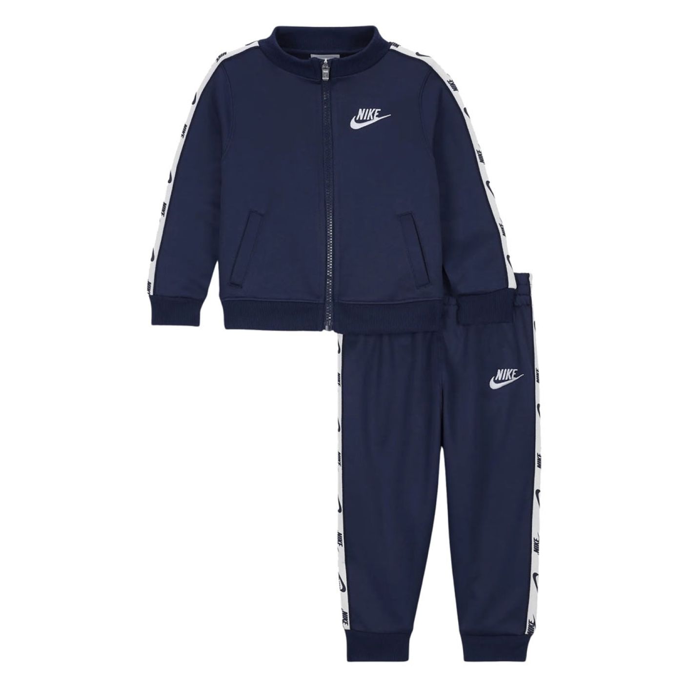 Nike Tuta Dri-Fit Full Zip con logo Junior Midnight Navy 