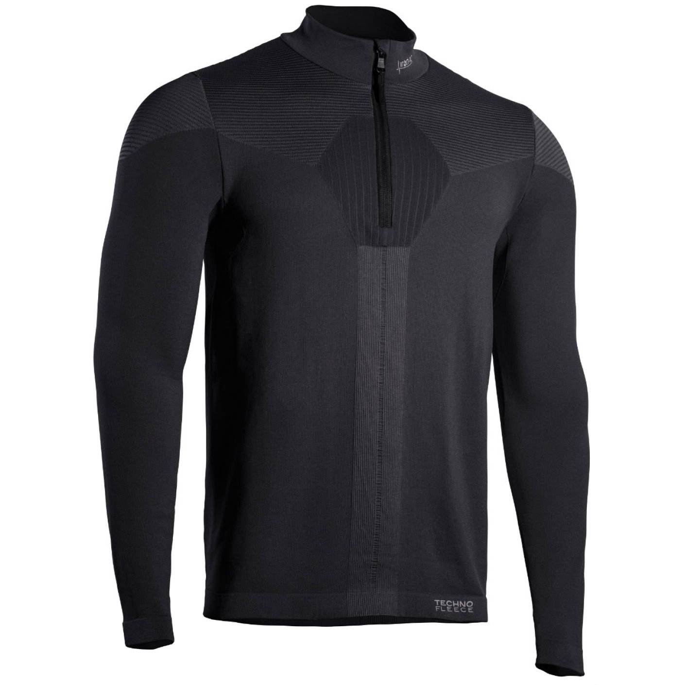 Iron-ic High Neck Fleece Sweater 1/2 Zip Black for Men