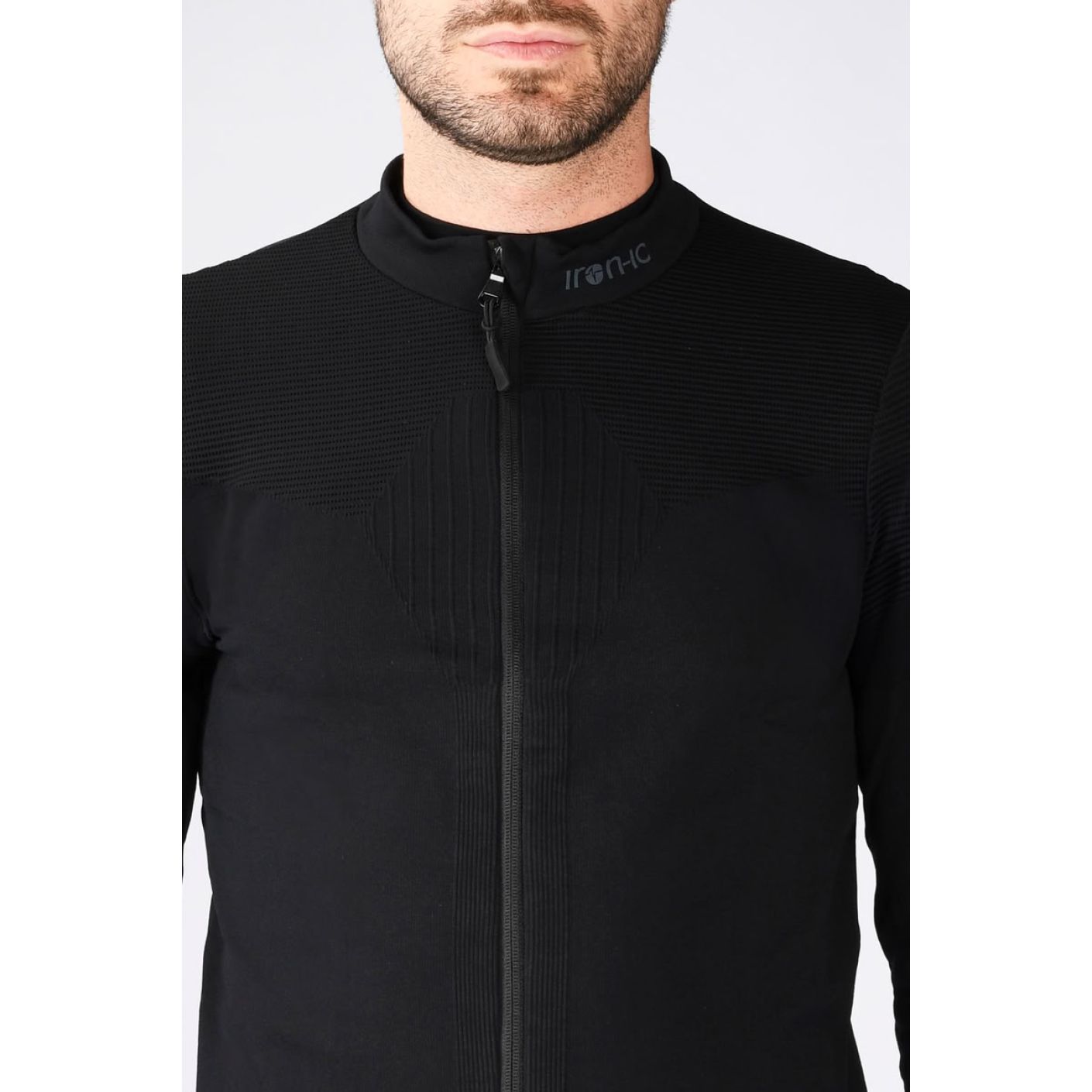 Iron-ic High Neck Full Zip Fleece 8.0 Black for Men