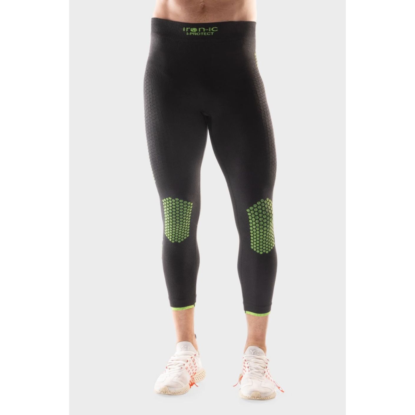 Iron-ic Leggings Termici 3/4 1.0 Cut-Resistant Schwarz/Neon IRN für Herren