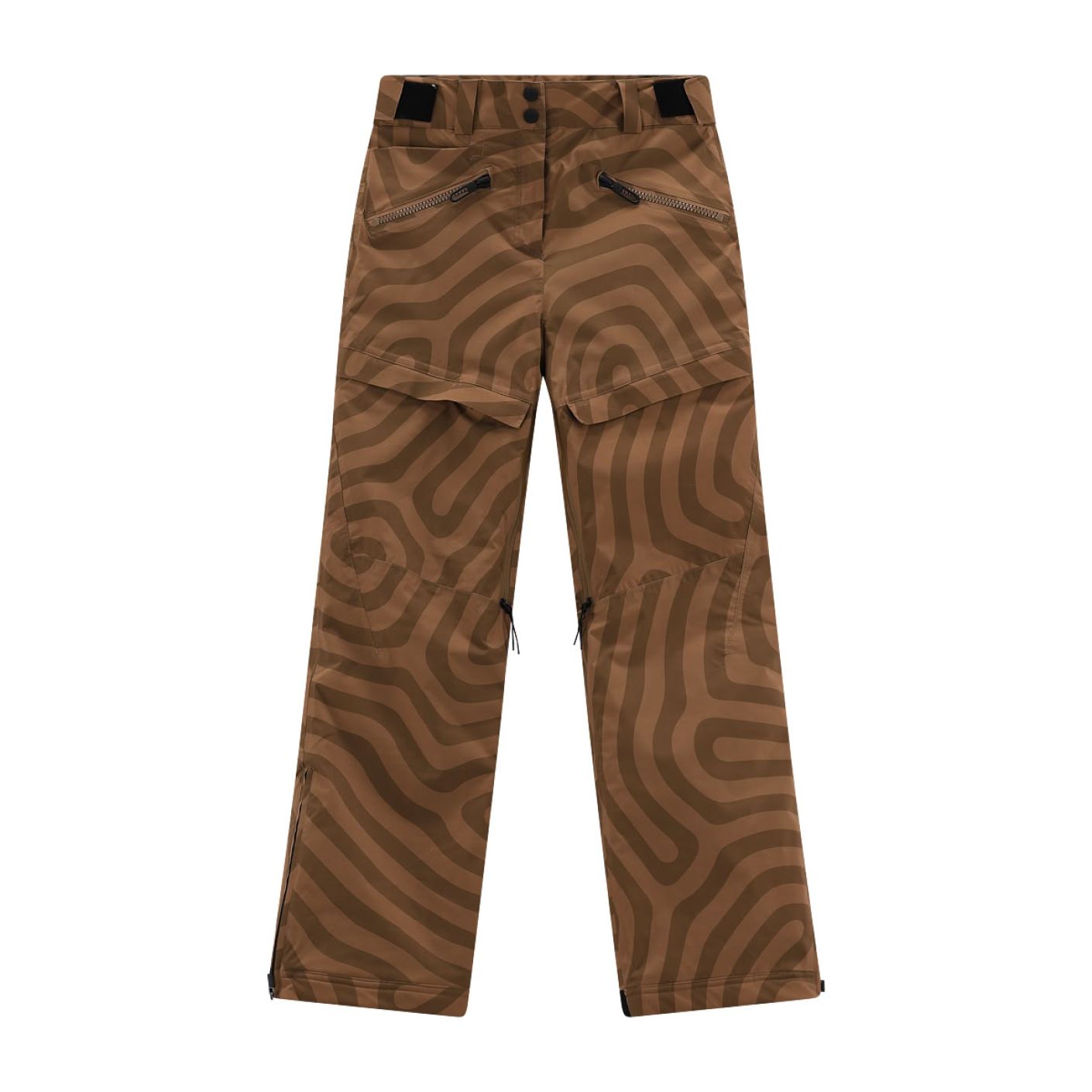 CMP Women's Zebra Print Ski Pants Tobacco/Biscuit