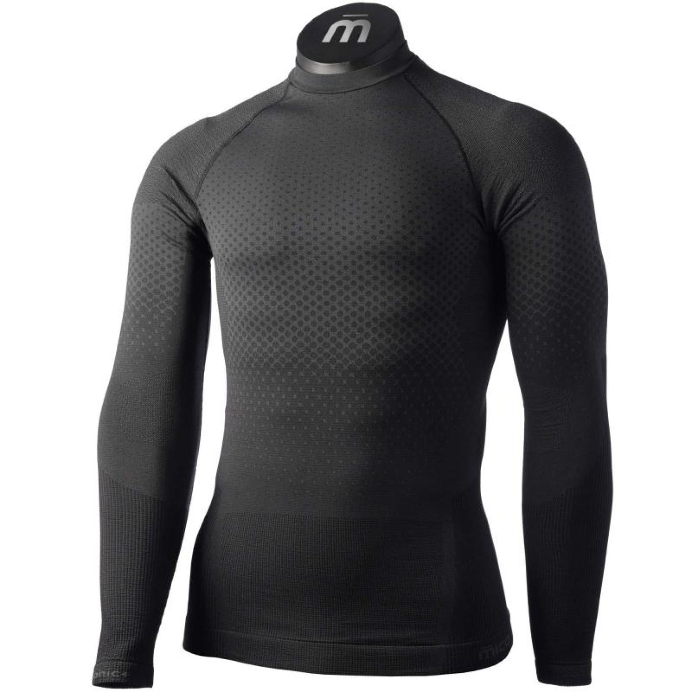 Mico Maglia girocollo Ionic+ Skintech Nera da Uomo