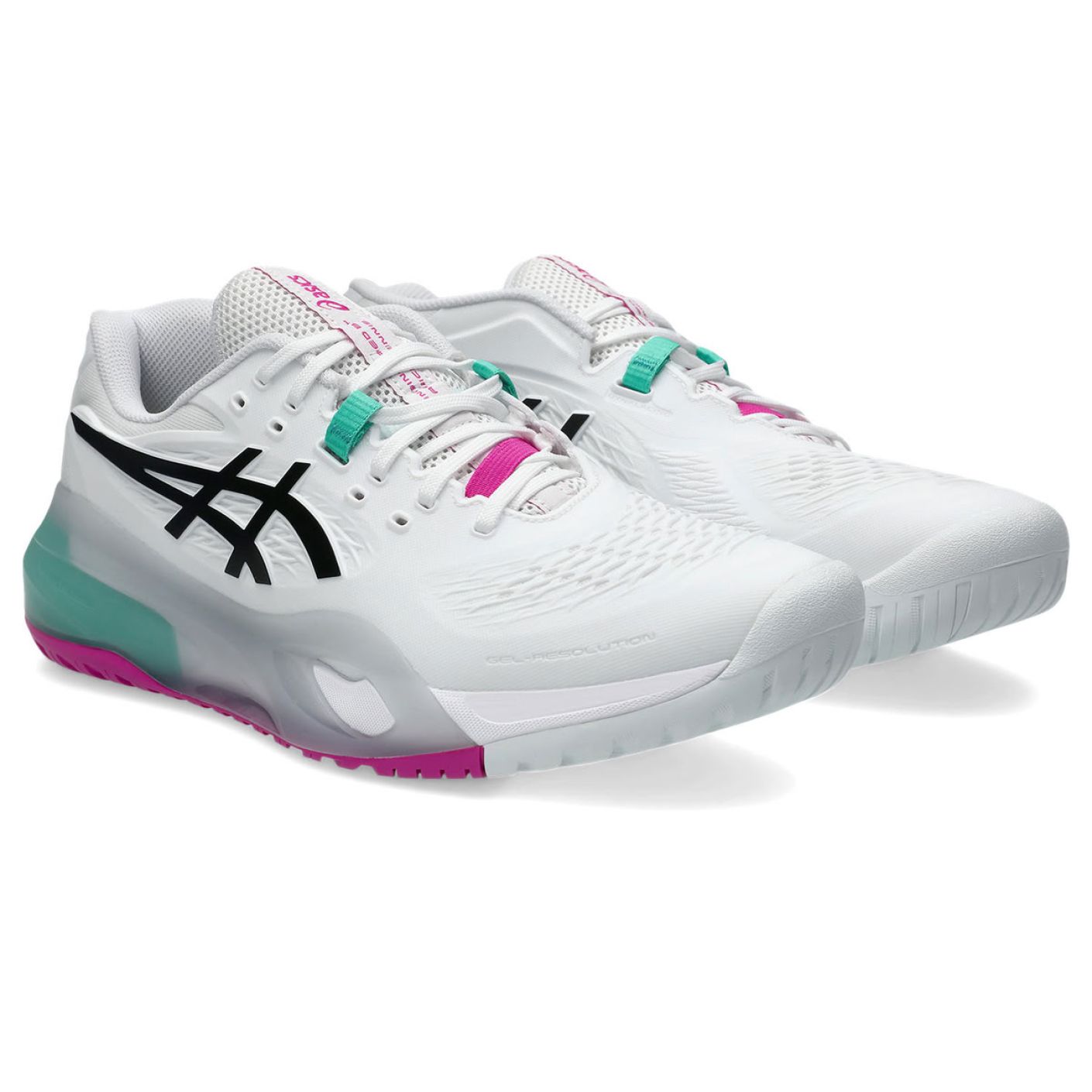 Asics Gel-Resolution X White/Aurora Green