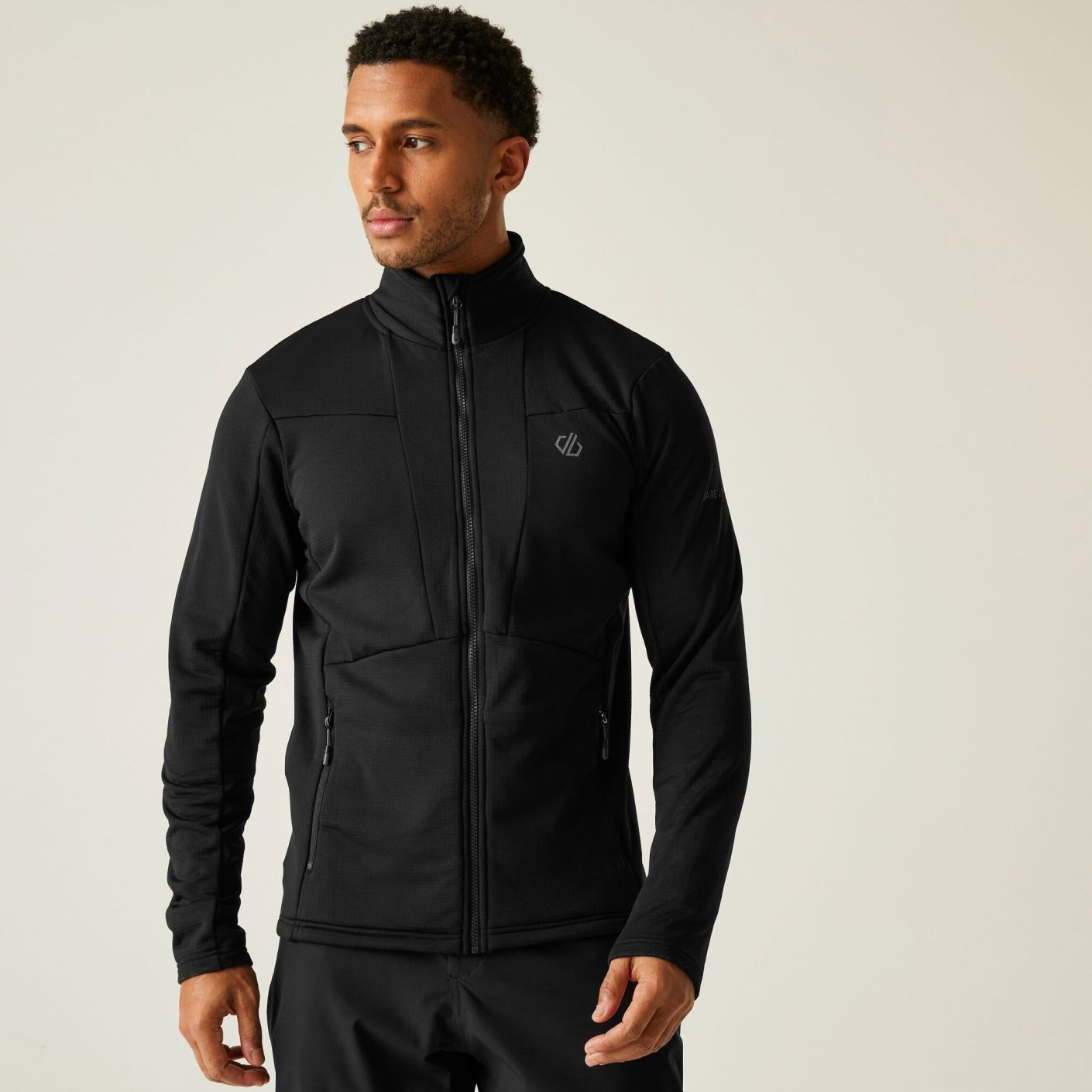Dare2b Maglia Substratum IV Core Stretch Midlayer Black da Uomo