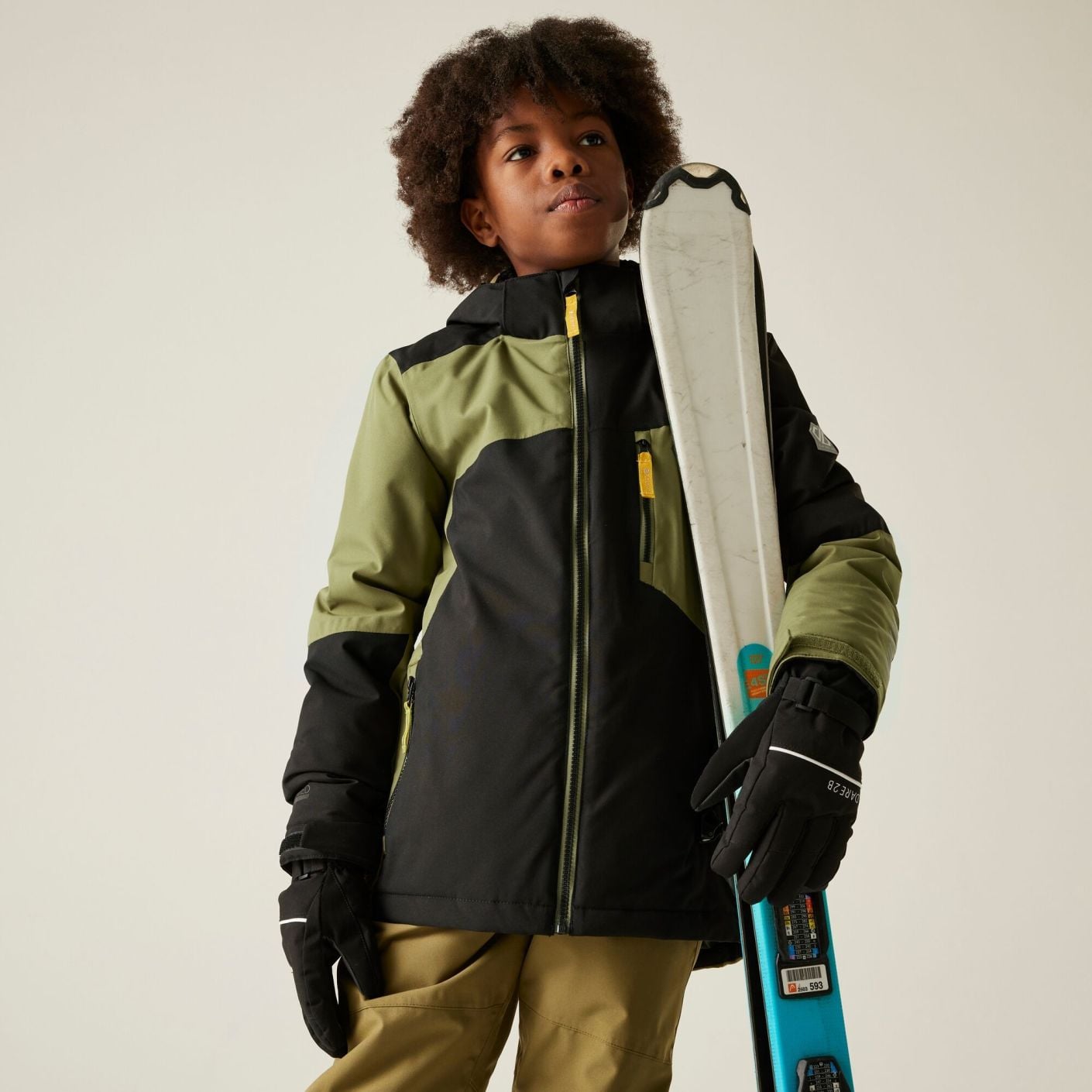 Dare2b Skijacke Ripper Olive Green für Kinder