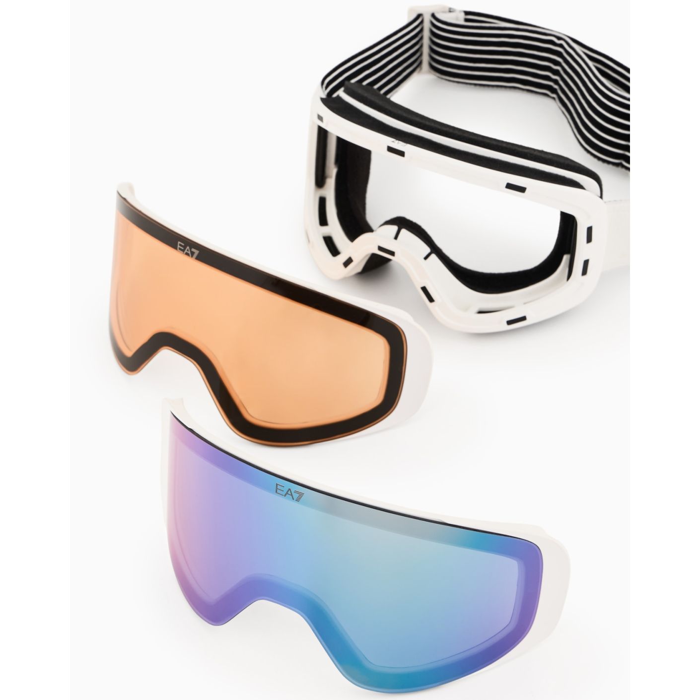 Ea7 Maschera da Sci Stormex Pro L Doppia Lente