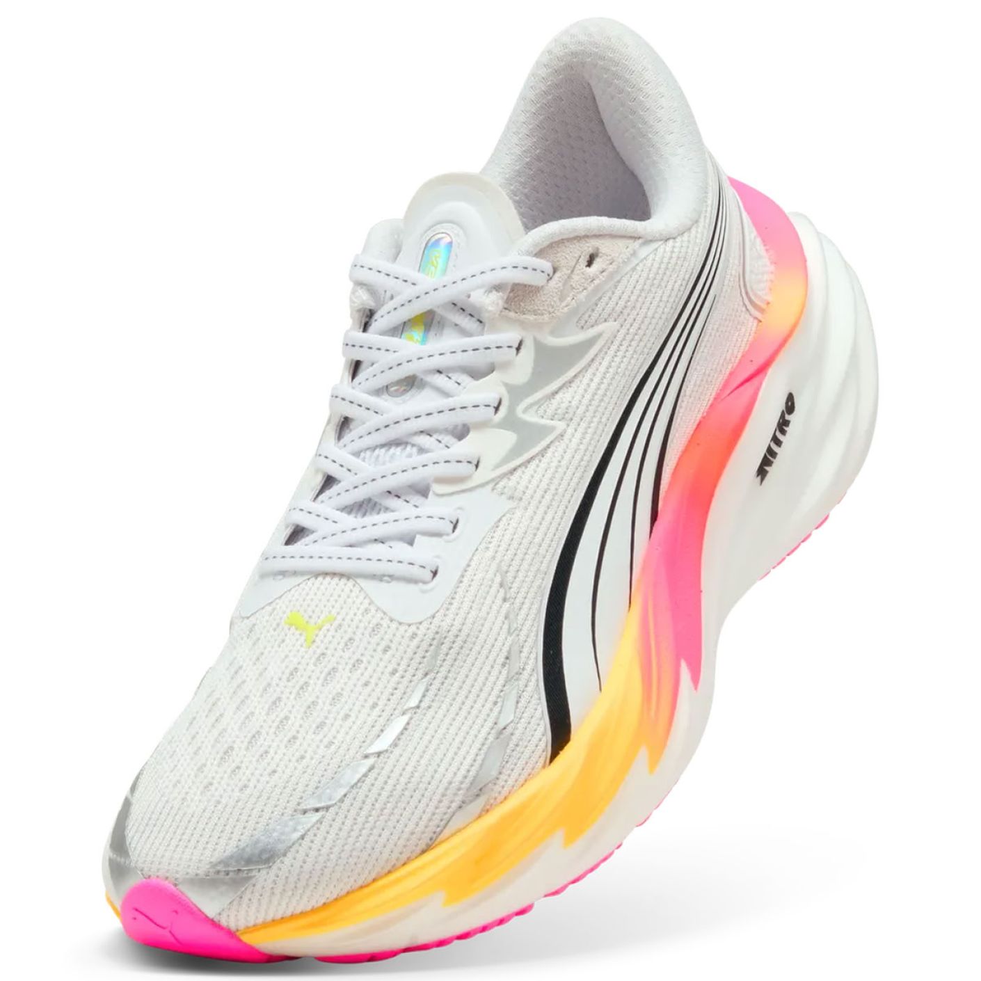 Puma Velocity Nitro 4 White/Glowing Red/Poison Pink Women's