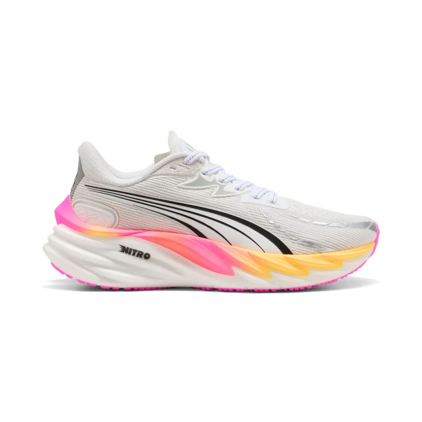 Puma Velocity Nitro 4 Weiß/Glühendes Rot/Giftiges Pink für Damen