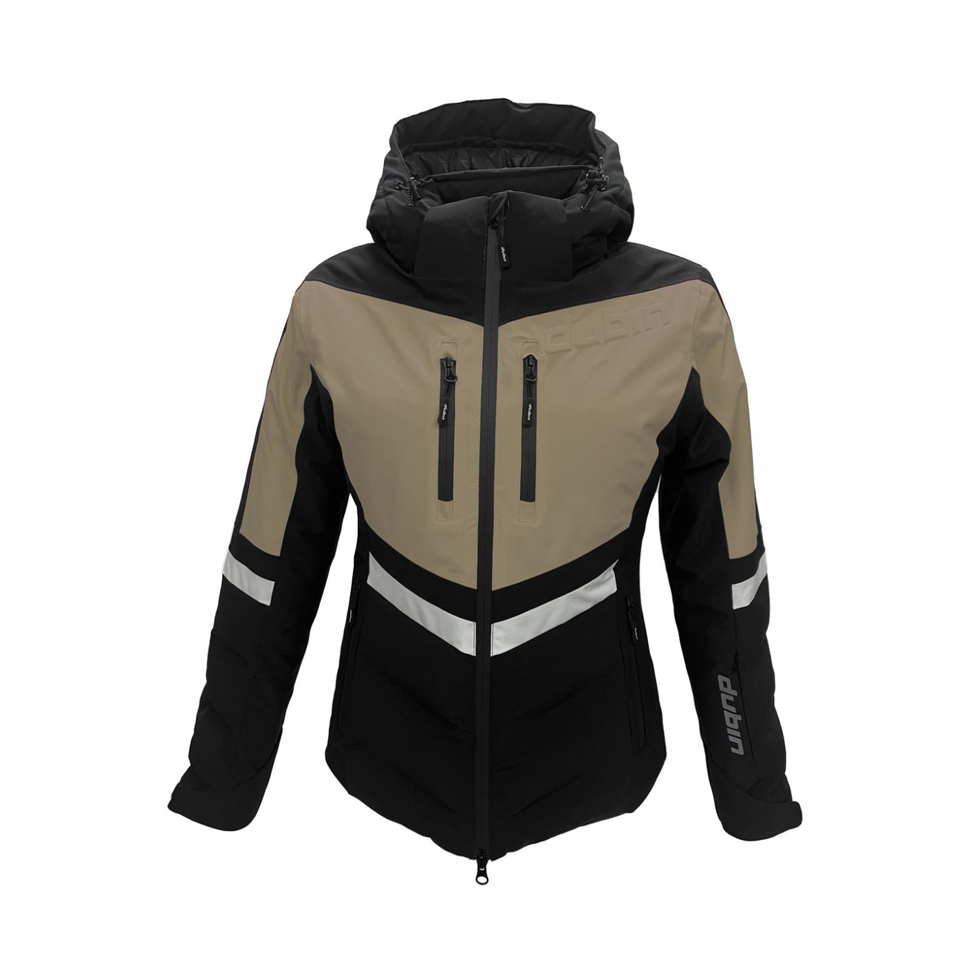 Dubin Ski Jacket Courmayeur Sand/Black/White for Women