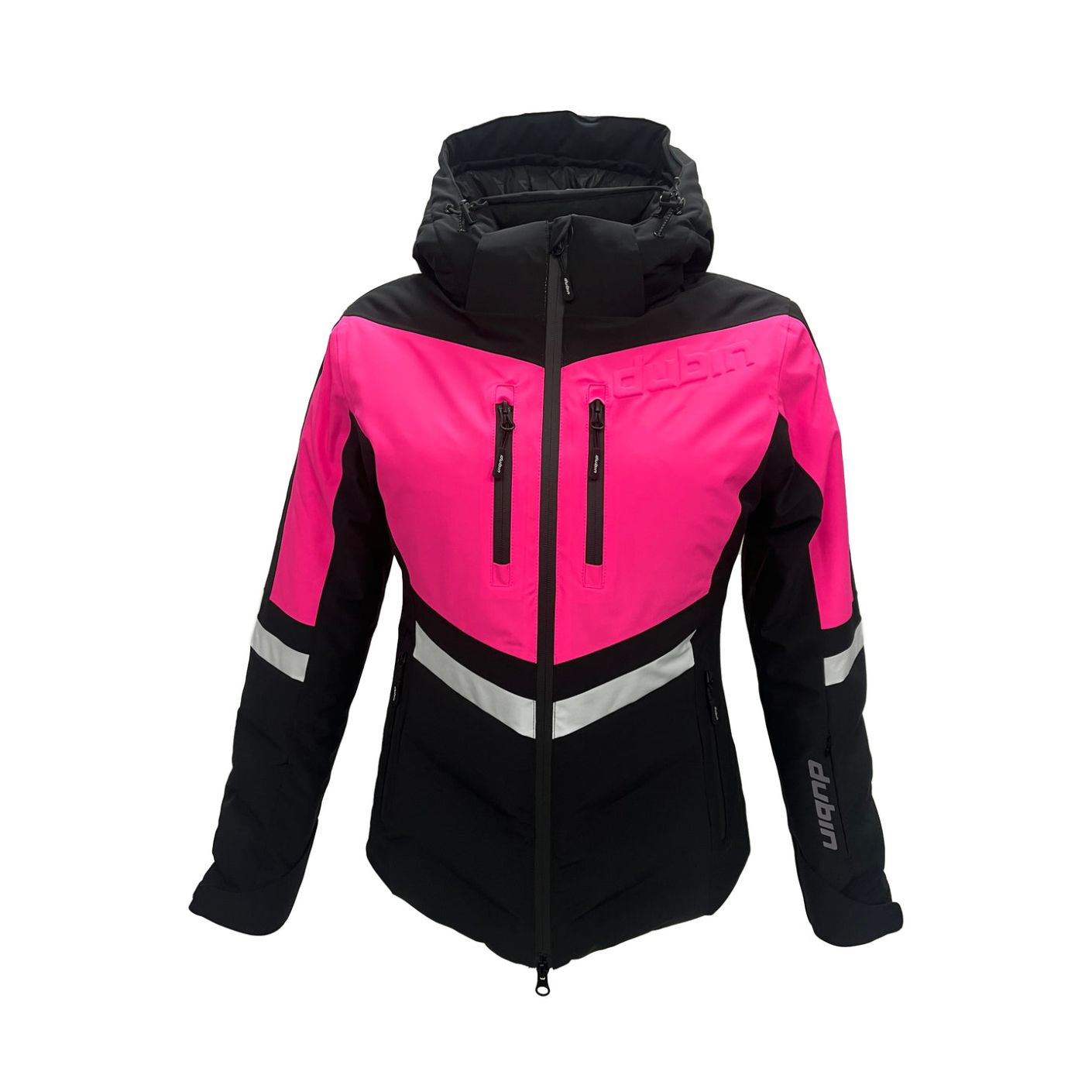 Dubin Ski Jacket Courmayeur Fuchsia/Black/White for Women