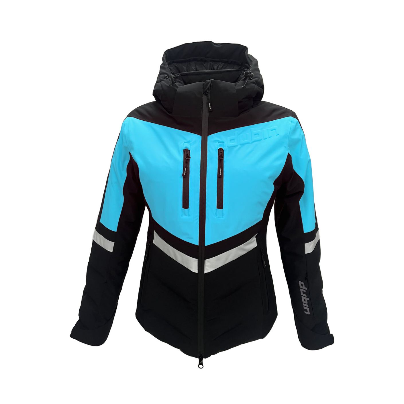 Dubin Giacca Sci Courmayeur Tiffany/Black/White da Donna