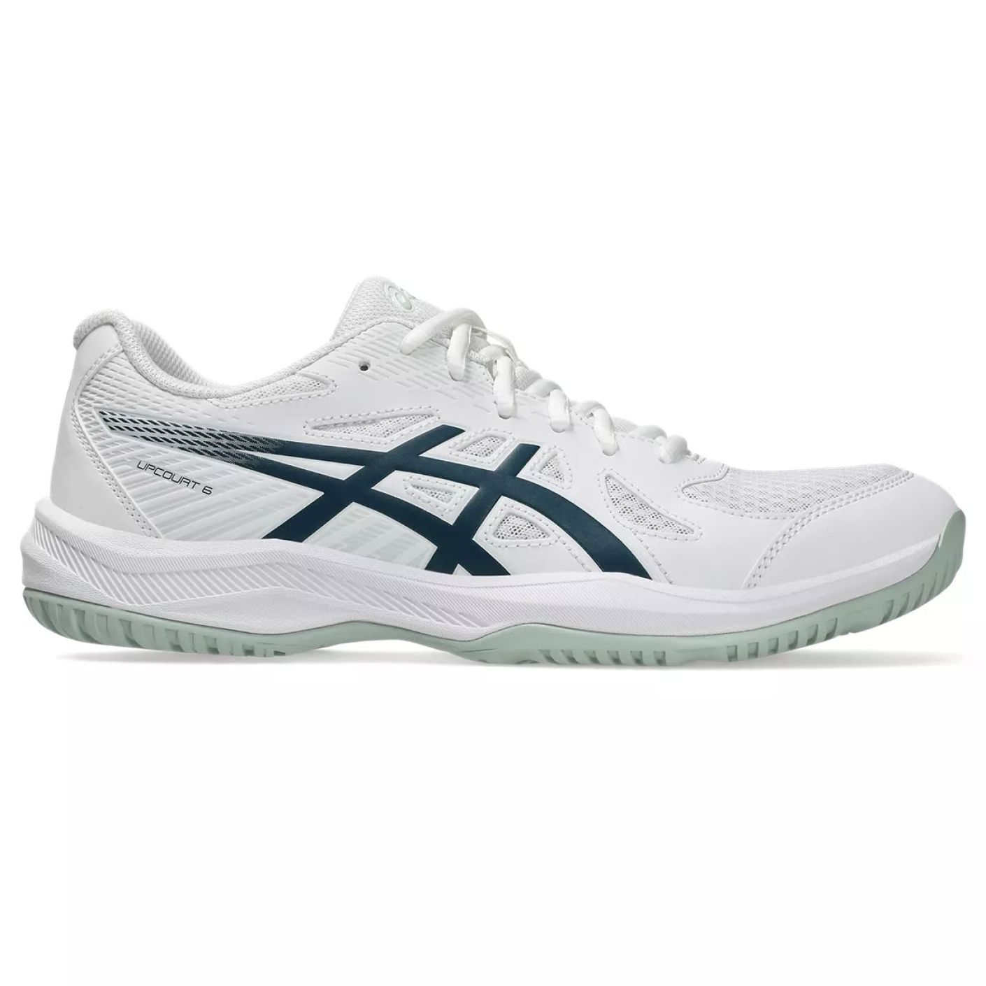 Asics Upcourt 6 White/Tranquil Teal da Uomo