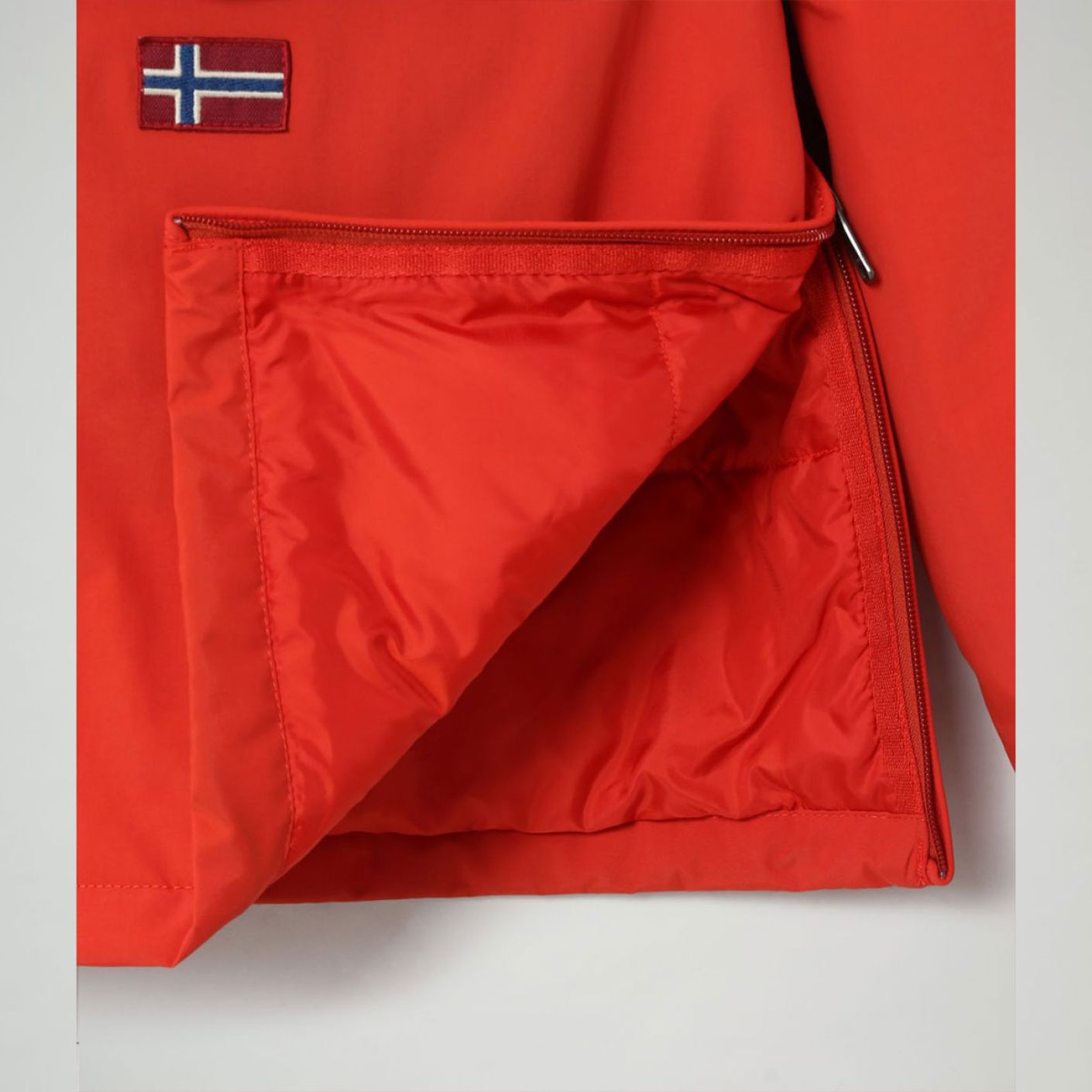 Napapijri Giacca Rainforest Color Block Arancione da Bambini OUTLET