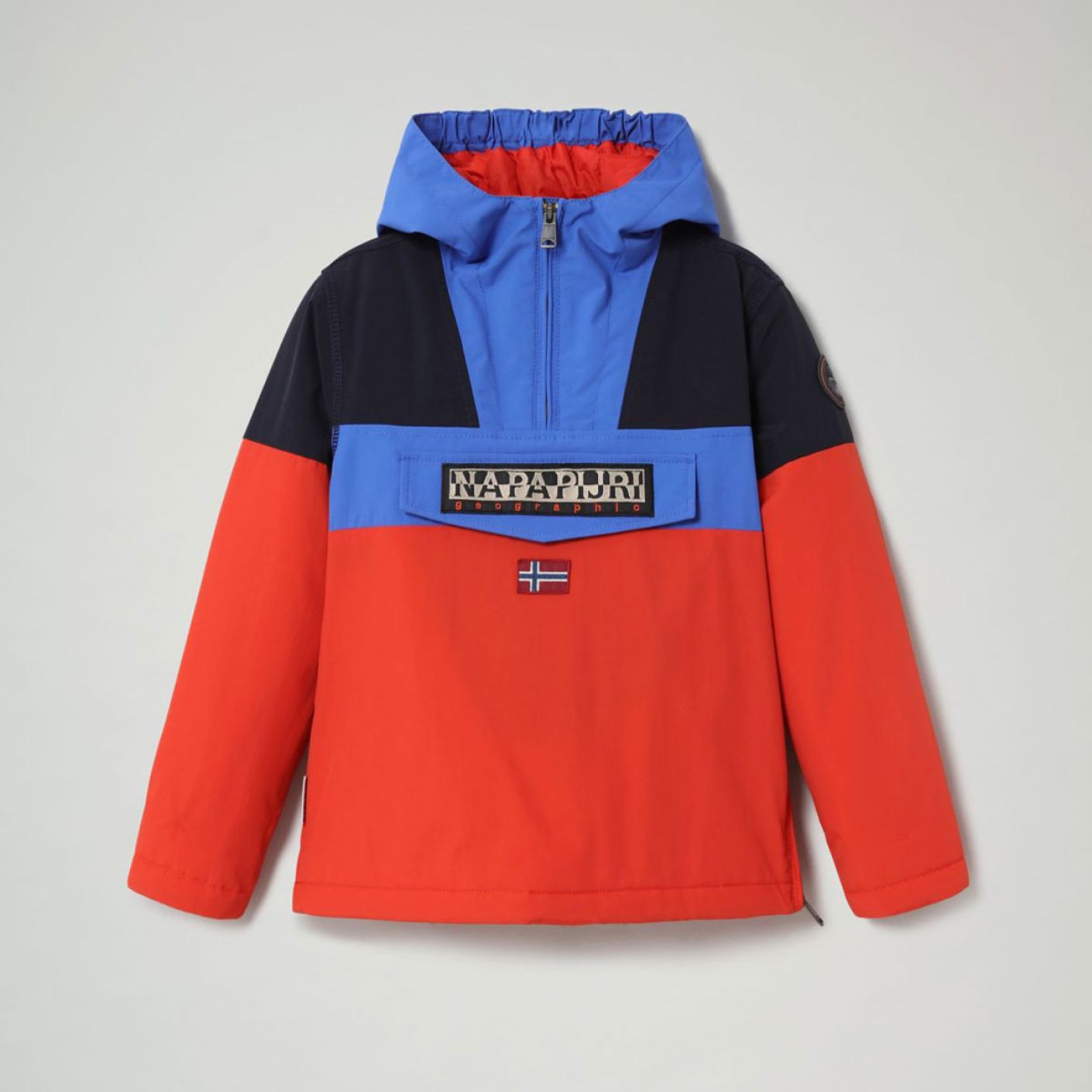 Napapijri Giacca Rainforest Color Block Arancione da Bambini OUTLET