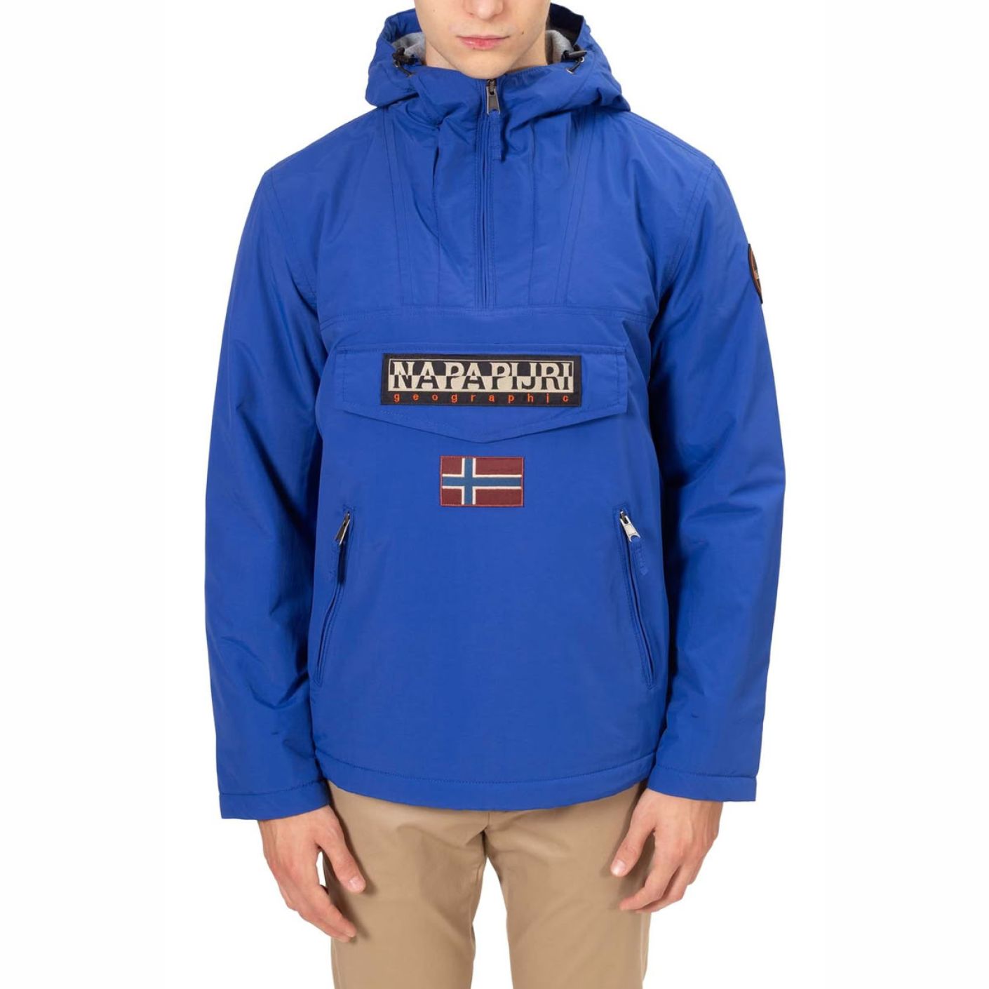 Napapijri Giacca Rainforest Pocket Bright Royal da Uomo OUTLET