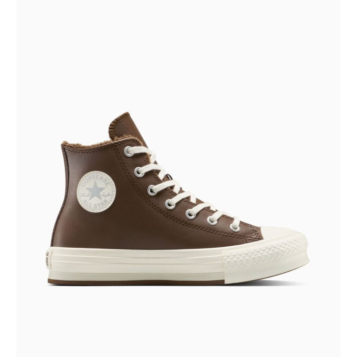 Converse Chuck Taylor All Star Lift Platform Leather Grounded/Egret da Donna