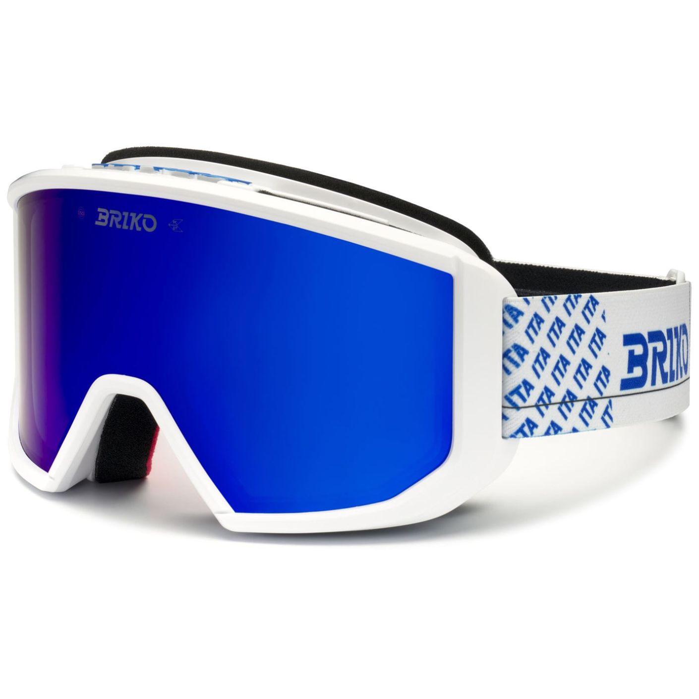 Briko Vulcano Mask Italia White Science Blue, lens Blue Cat.2