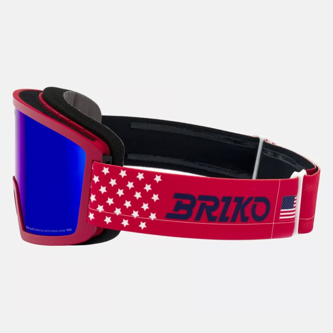 Briko Maschera Frostbite USA Matt Cardinal Red-Tangaroa Blue, lente Blue Cat.3
