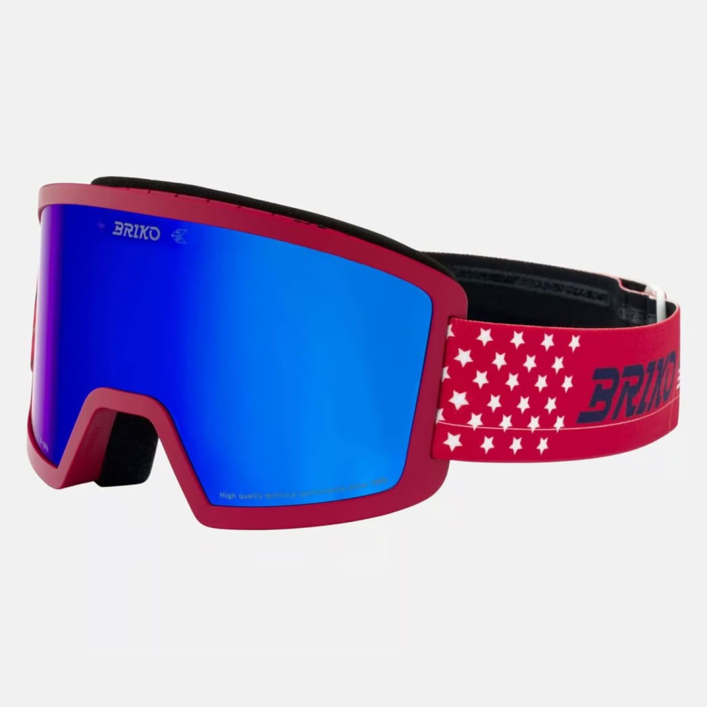 Briko Maschera Frostbite USA Matt Cardinal Red-Tangaroa Blue, lente Blue Cat.3