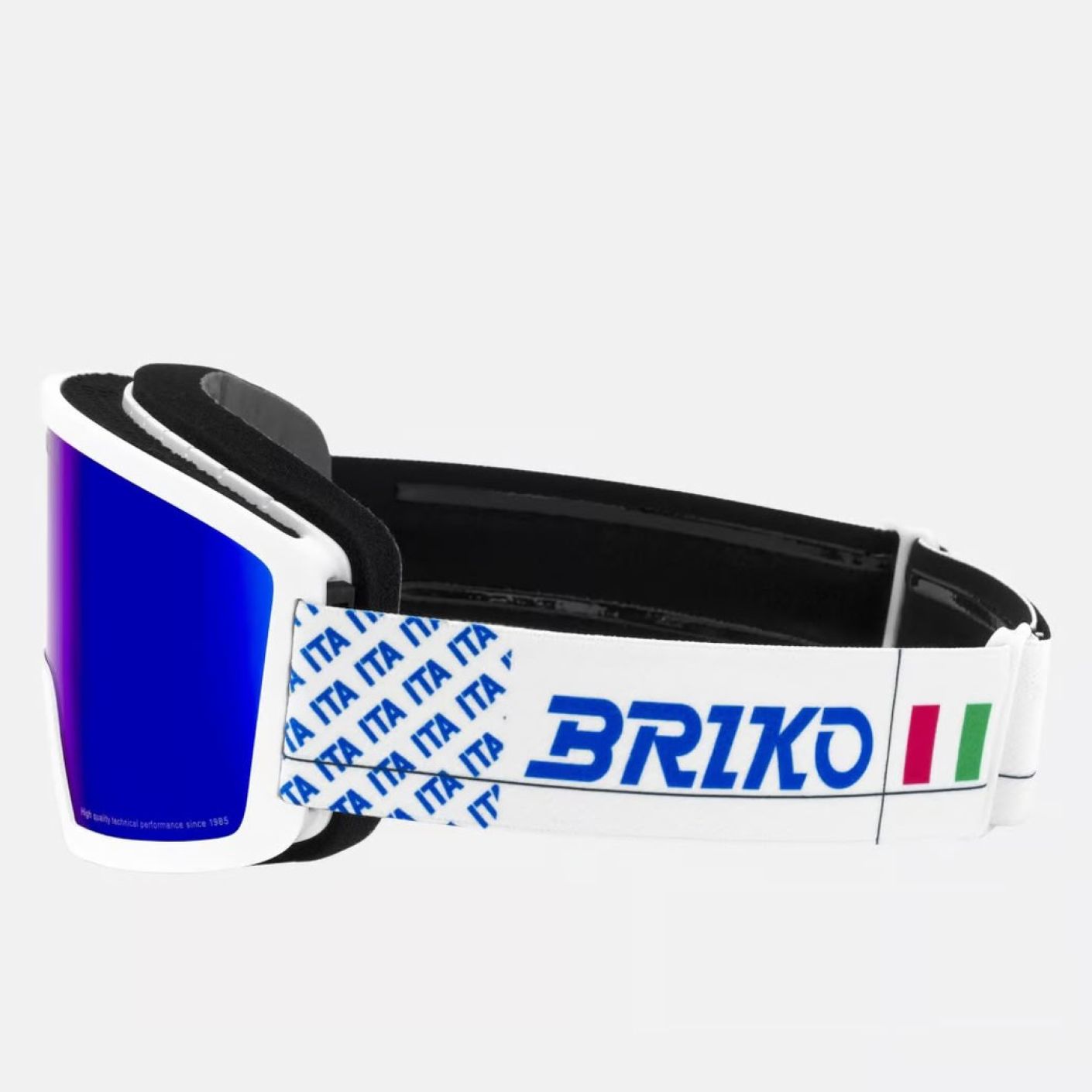 Briko Maschera Frostbite Italia Matt White-Science Blue, lente Blue Cat.3