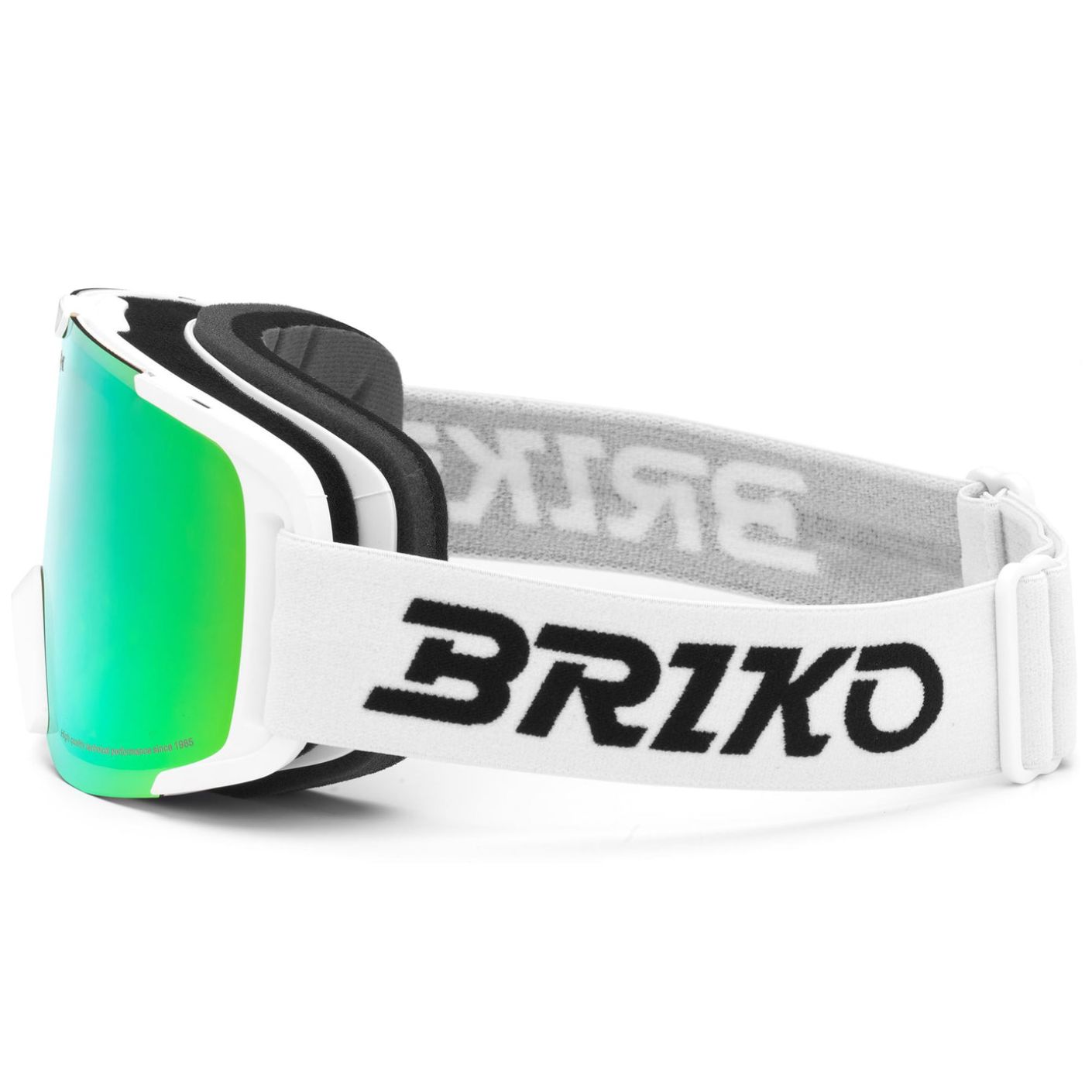 Briko Maschera Veny White, lente Sun Green Cat.2
