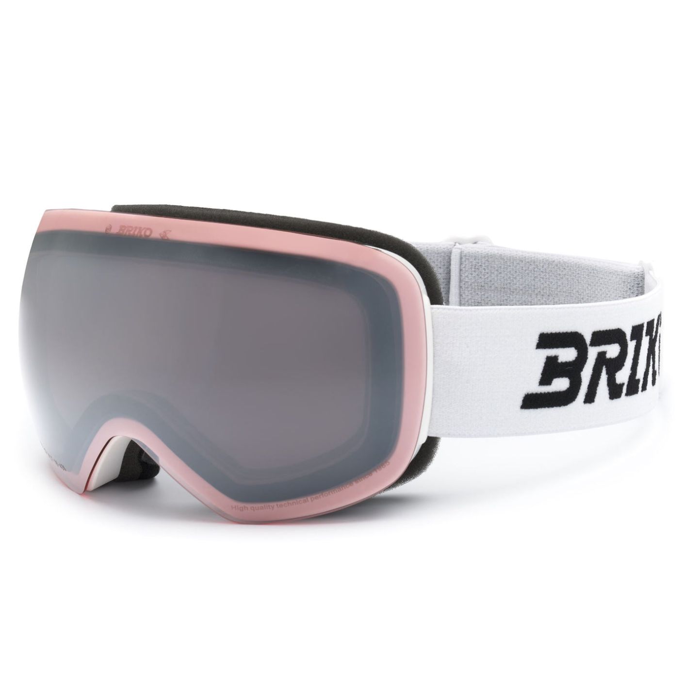 Briko Nebula Mask White, Sun Pink Silver Cat.2 lens
