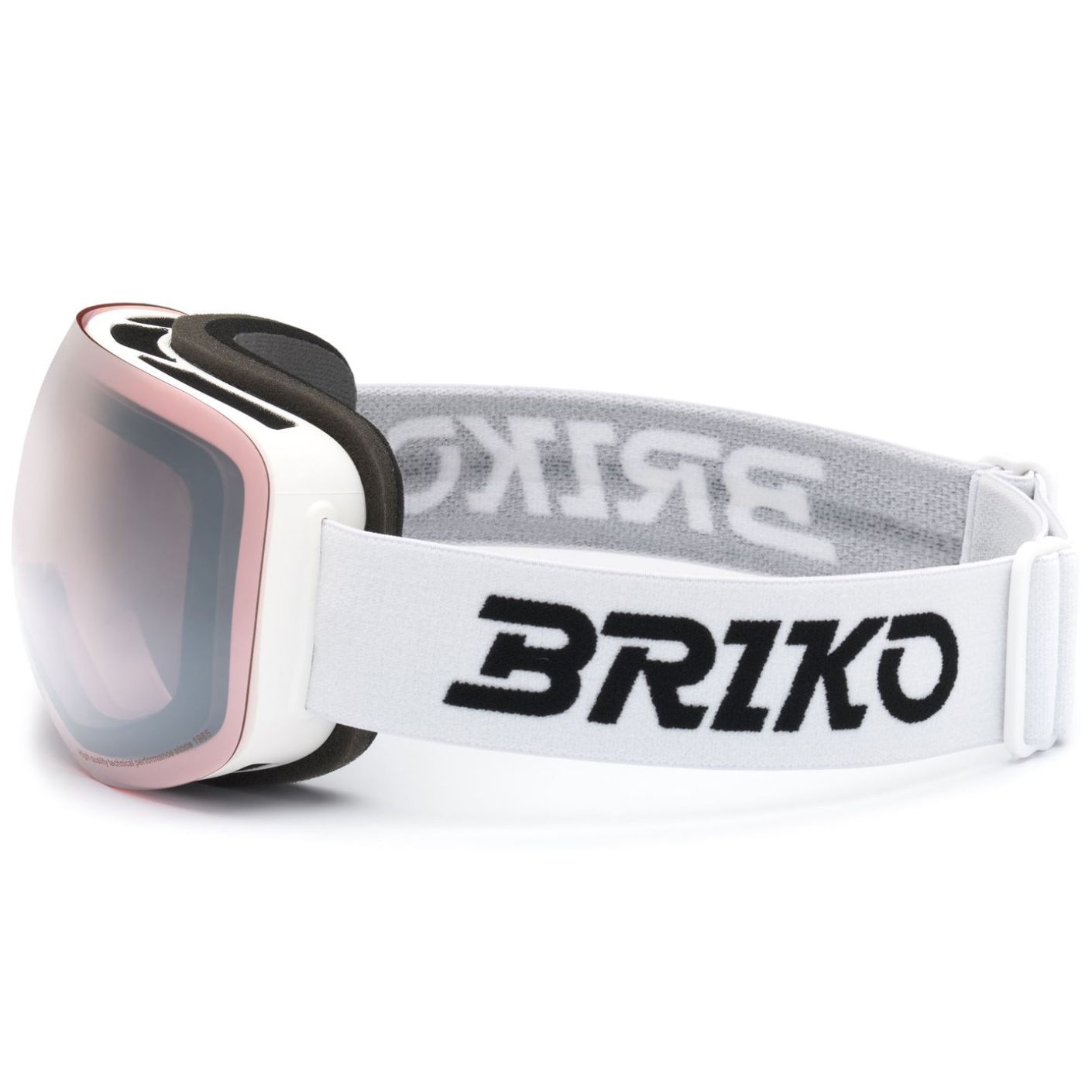 Briko Maschera Nebula White, lente Sun Pink Silver Cat.2