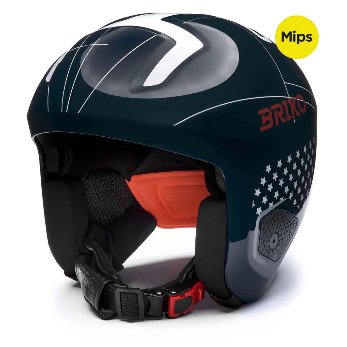 Briko Casco Vulcano 2.0 USA Mips Shiny Blue/Cardinal Red