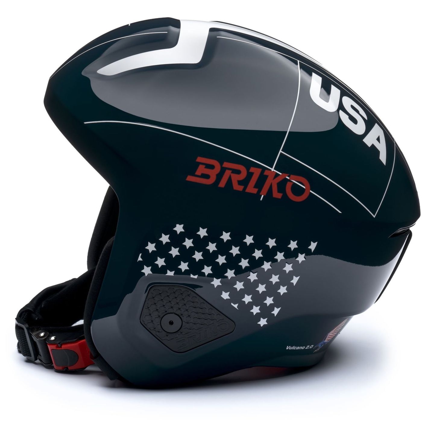 Briko Casco Vulcano 2.0 USA Mips Shiny Blue/Cardinal Red