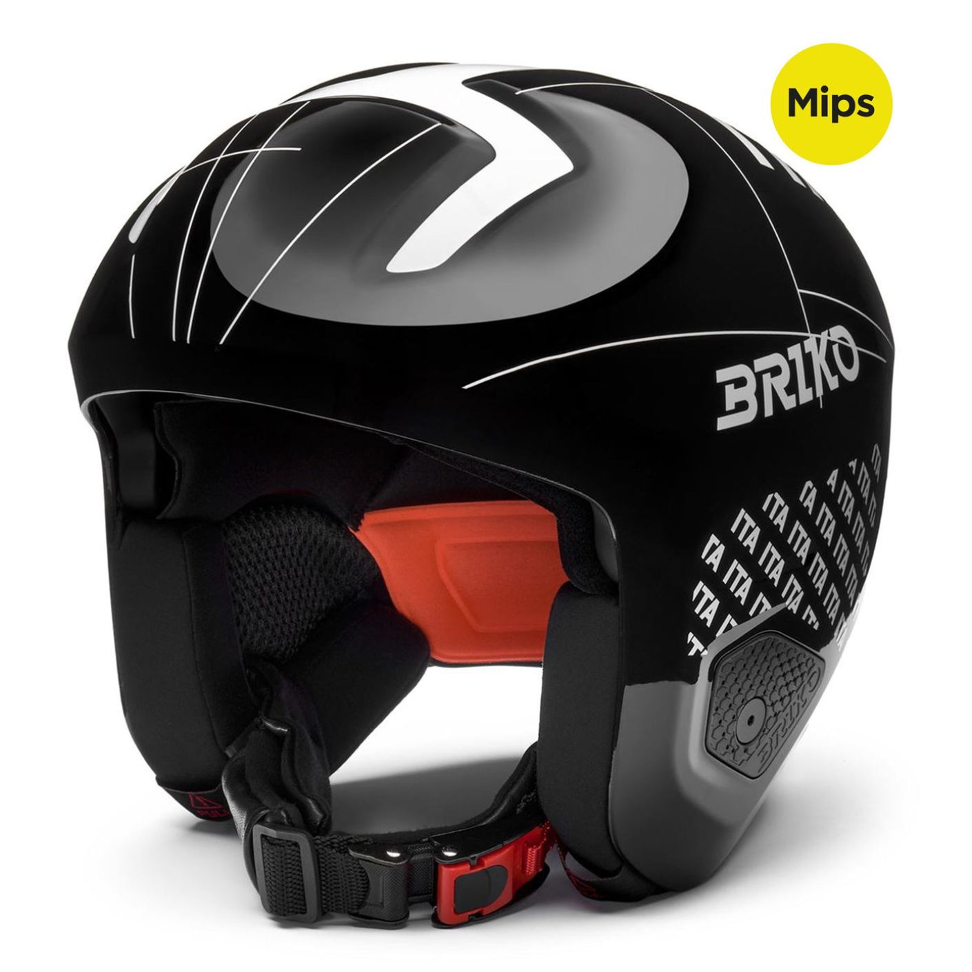 Briko Casco Vulcano 2.0 Italia Mips Shiny Black/White
