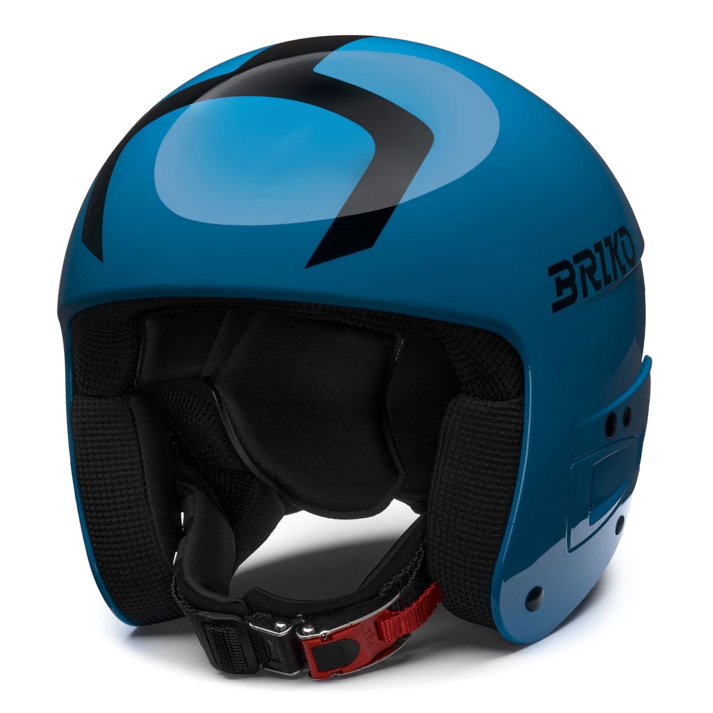 Briko Casco Vulcano Fis 6.8 Junior Shiny Neon Blue/Black