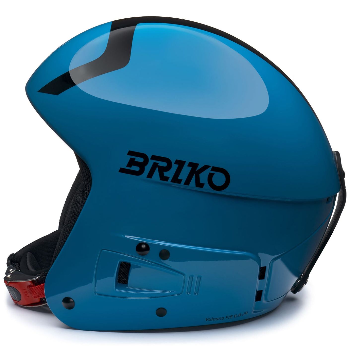Briko Casco Vulcano Fis 6.8 Junior Shiny Neon Blue/Black