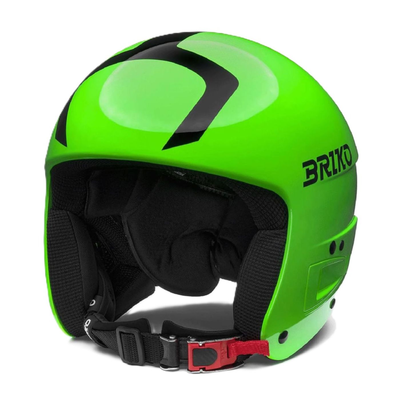 Briko Casco Vulcano Fis 6.8 Junior Shiny Neon Green/Black