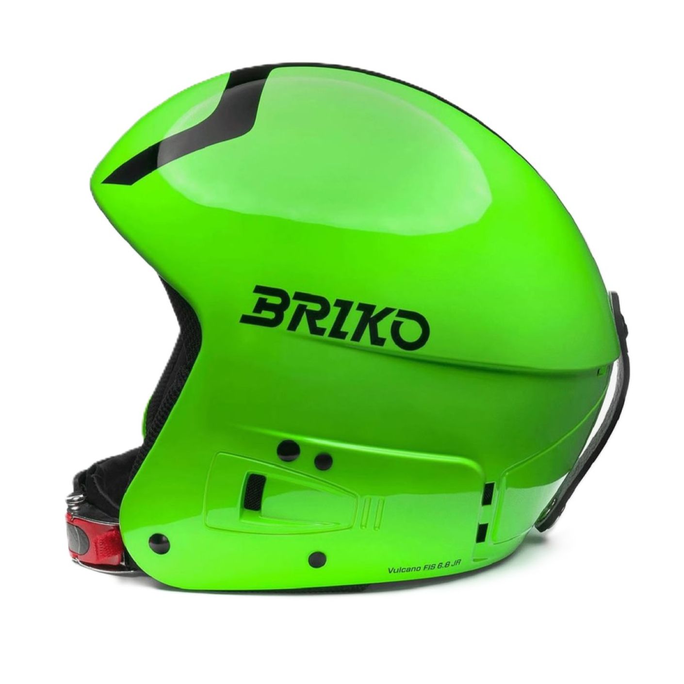 Briko Casco Vulcano Fis 6.8 Junior Shiny Neon Green/Black