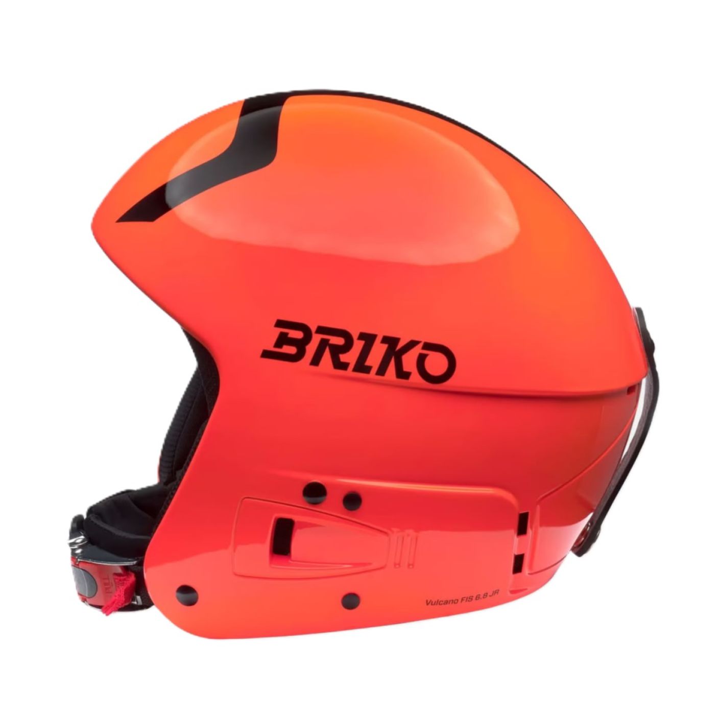 Briko Casco Vulcano Fis 6.8 Junior Shiny Orange Fluo/Black
