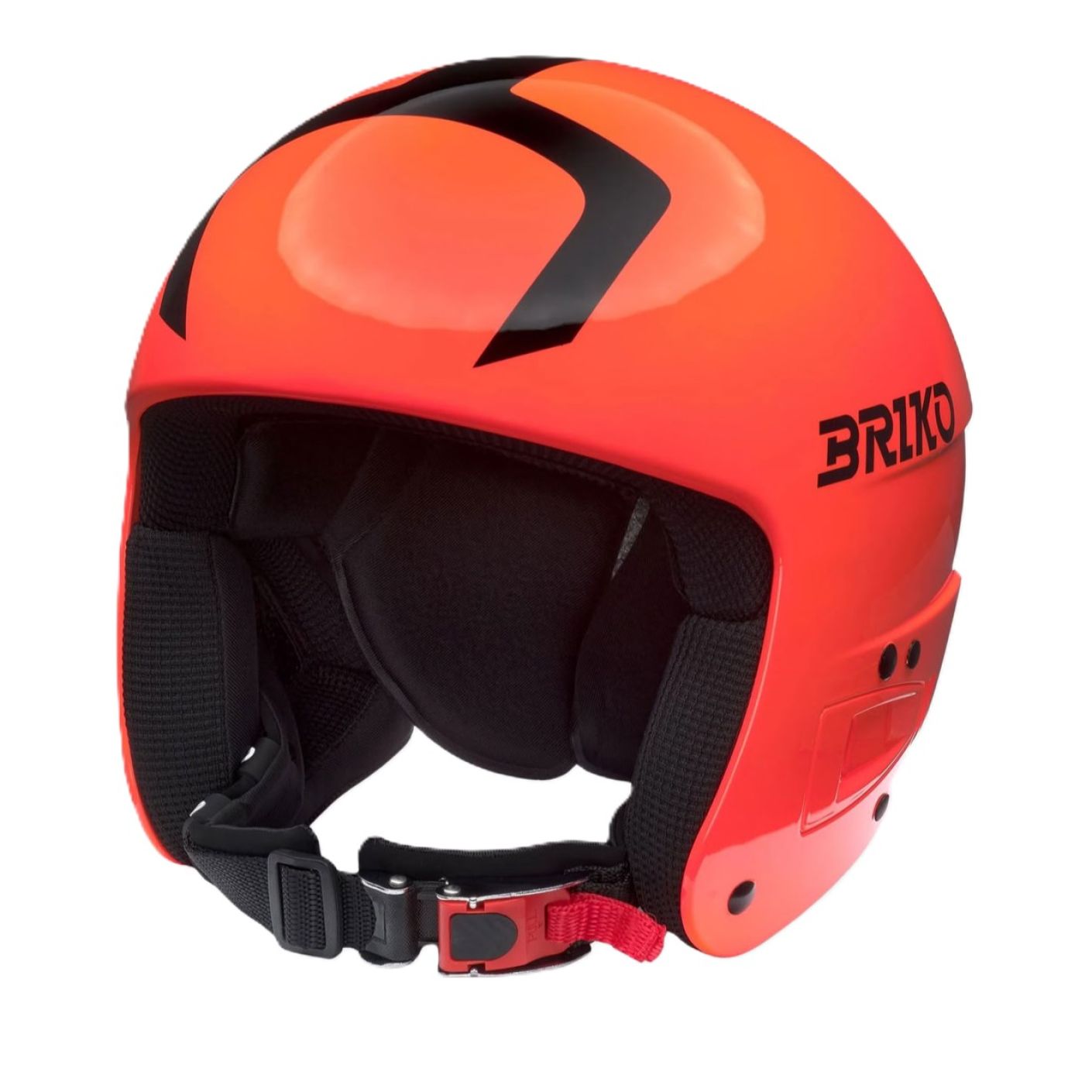 Briko Casco Vulcano Fis 6.8 Junior Shiny Orange Fluo/Black