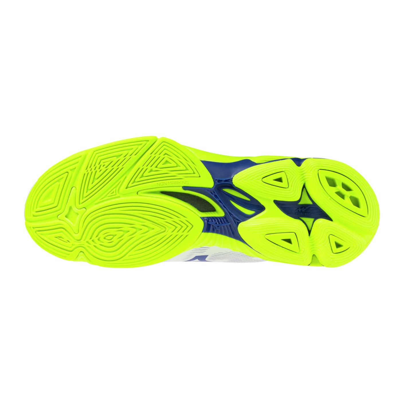 Mizuno Wave Lightning Pro Mid White/Lightning Yellow/Dazzling Blue