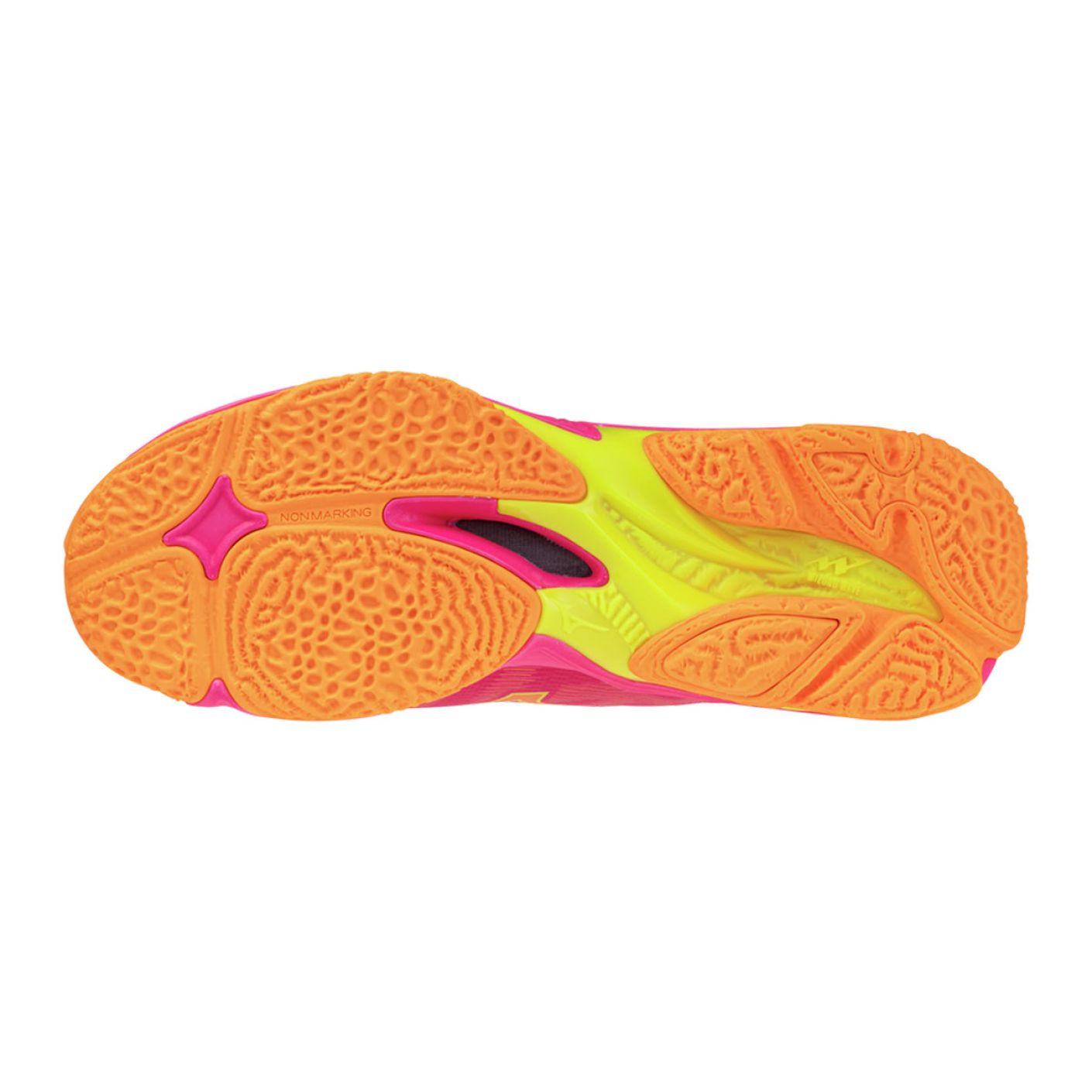 Mizuno Wave Lightning Elite Mid Pink Tetra/Fortune Yellow/Light Orange