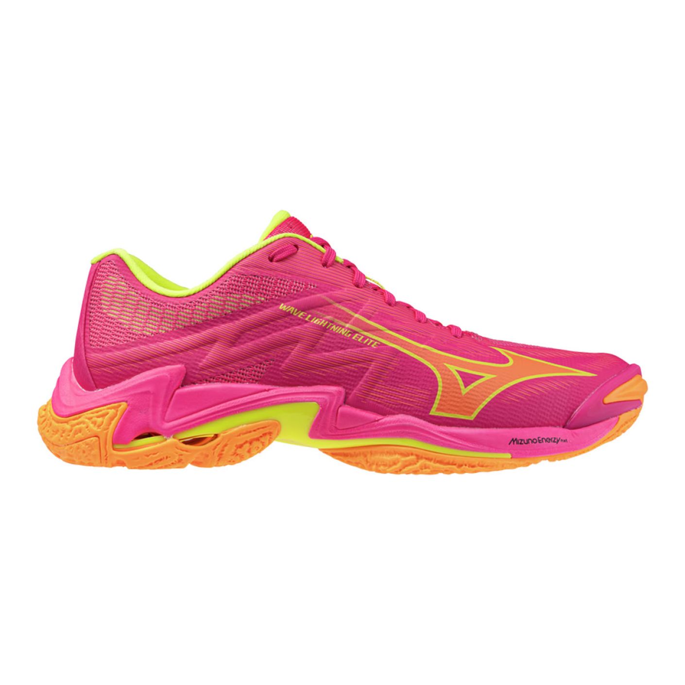 Mizuno Wave Lightning Elite Pink Tetra/Fortune Yellow/Light Orange