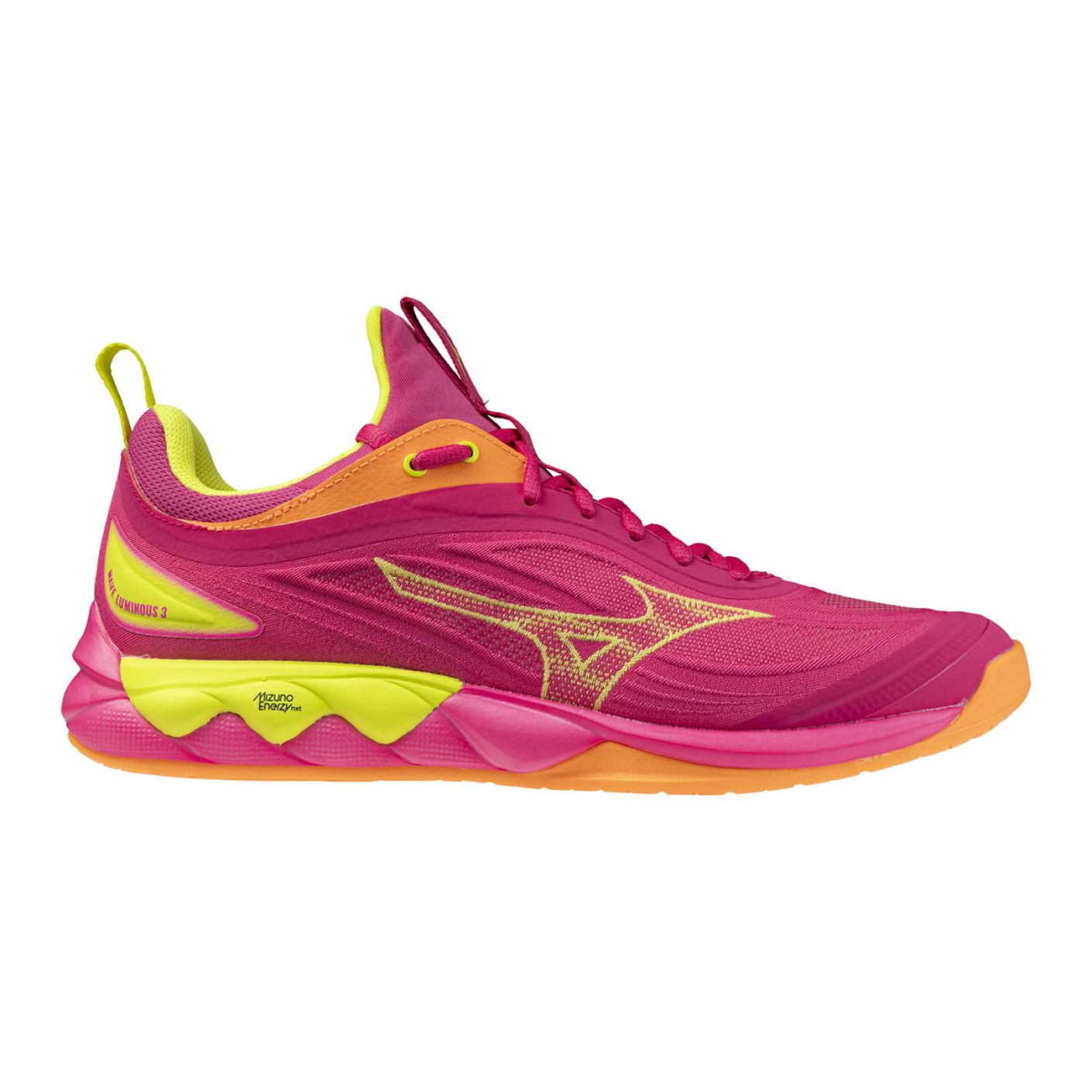Mizuno Wave Luminous 3 Pink Tetra/Fortune Yellow/Light da Uomo