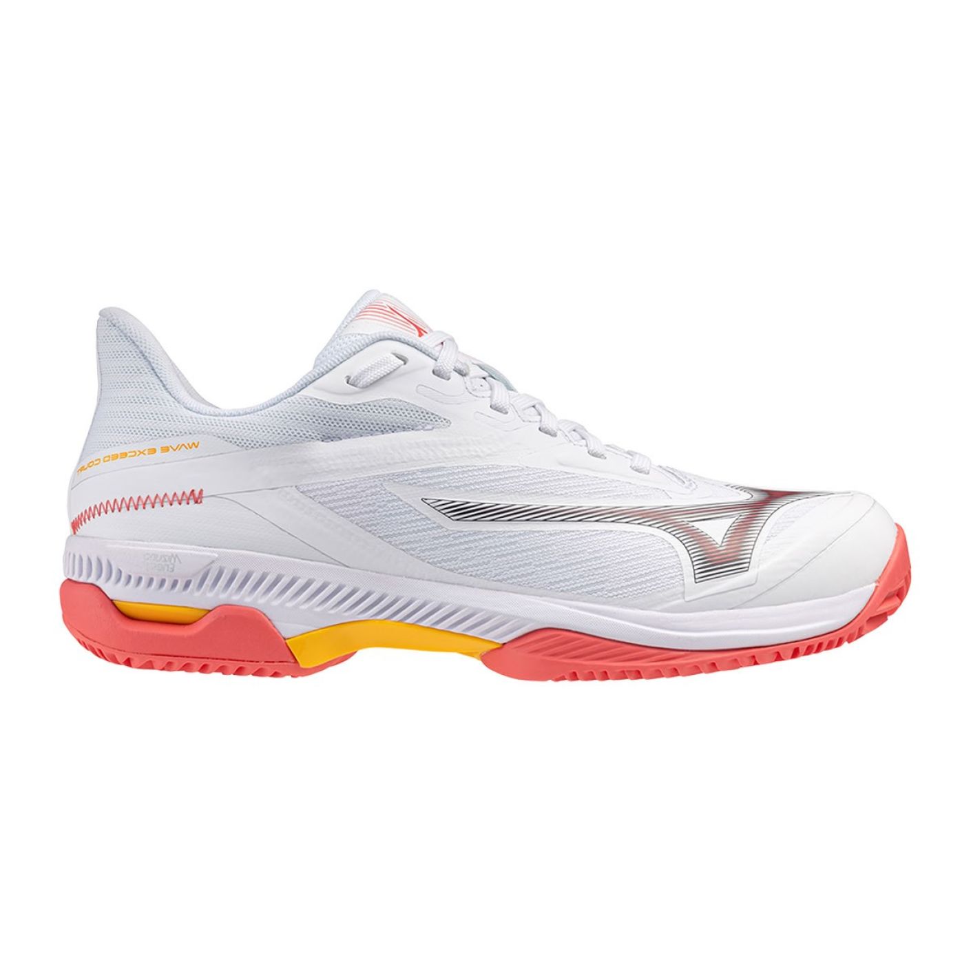 Mizuno Wave Exceed Court CC White/Calypso Coral/Citrus Women's
