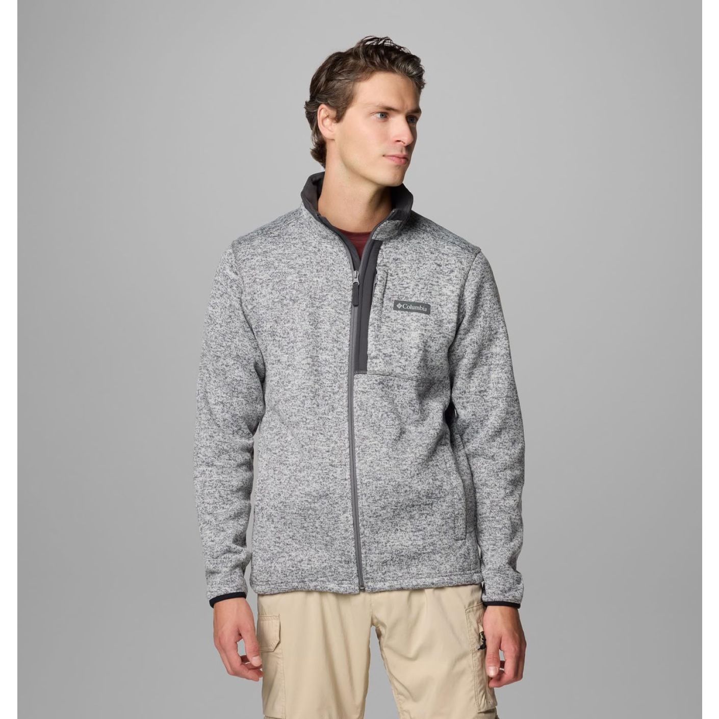 Columbia Giacca in pile Sweater Weather City Grey Heather da Uomo