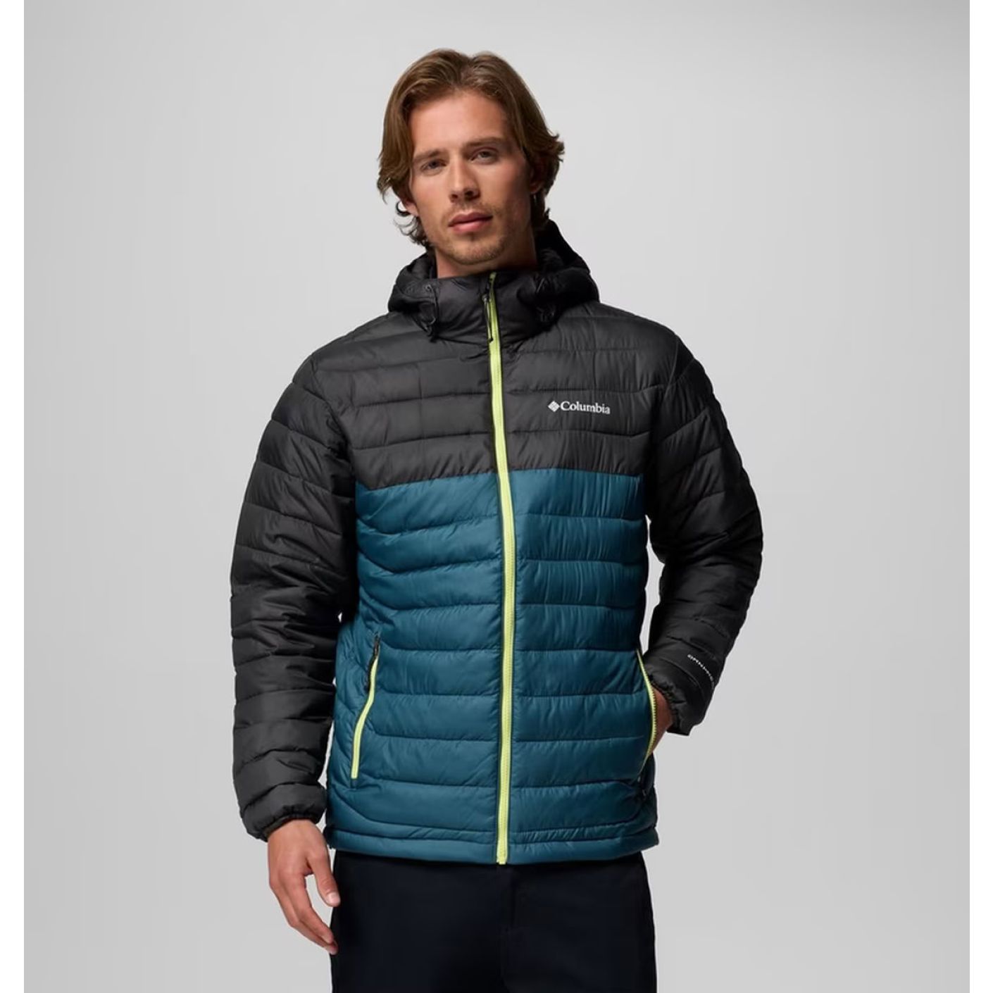 Columbia Powder Lite II Everblue/Shark Jacket for Men